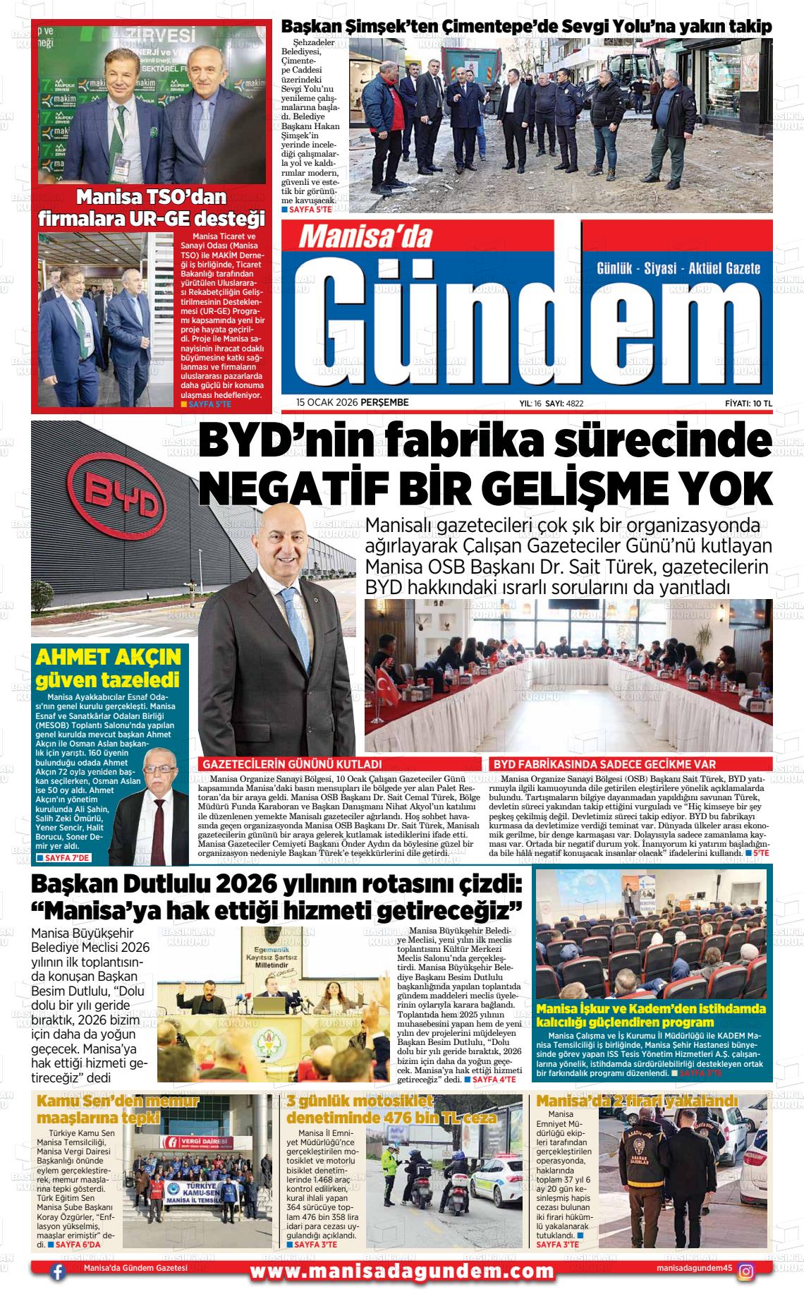 Manisa Dagundem 15.01.2026