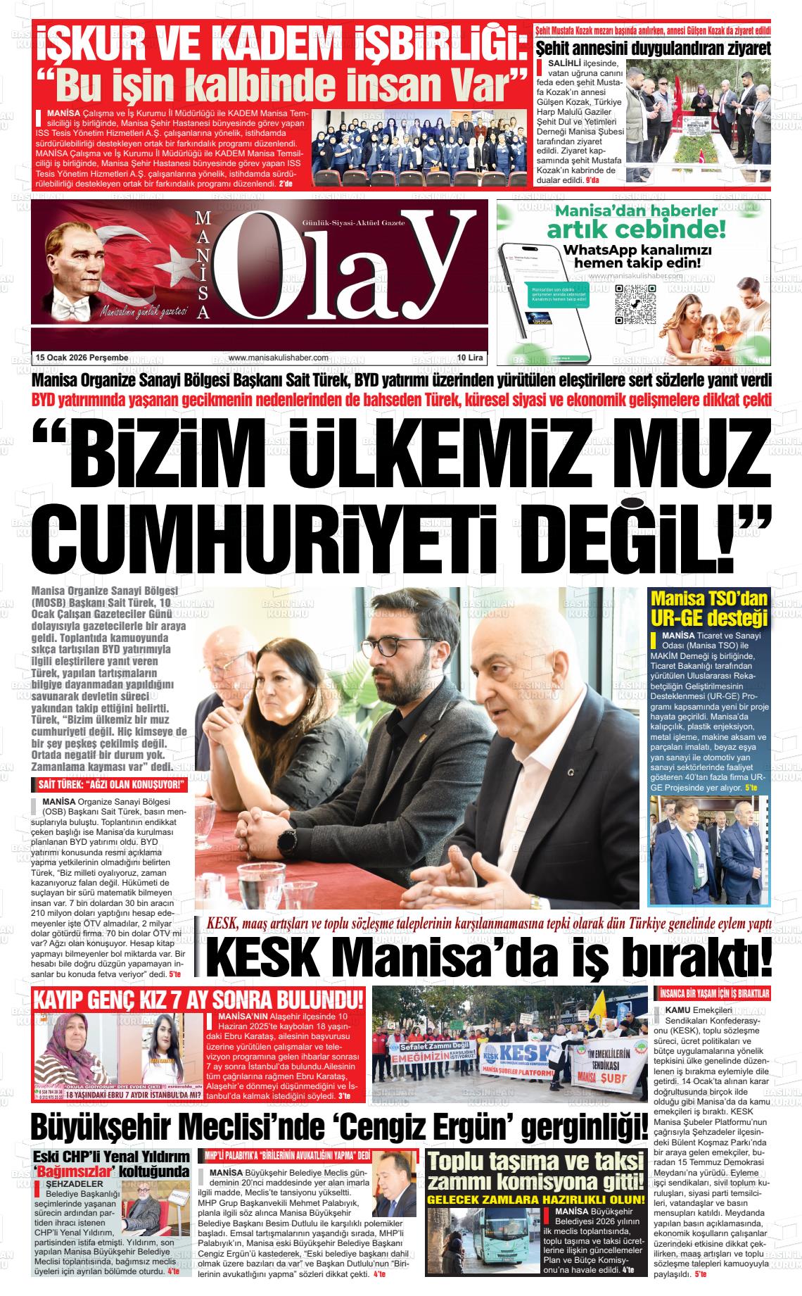Manisa Olay 15.01.2026