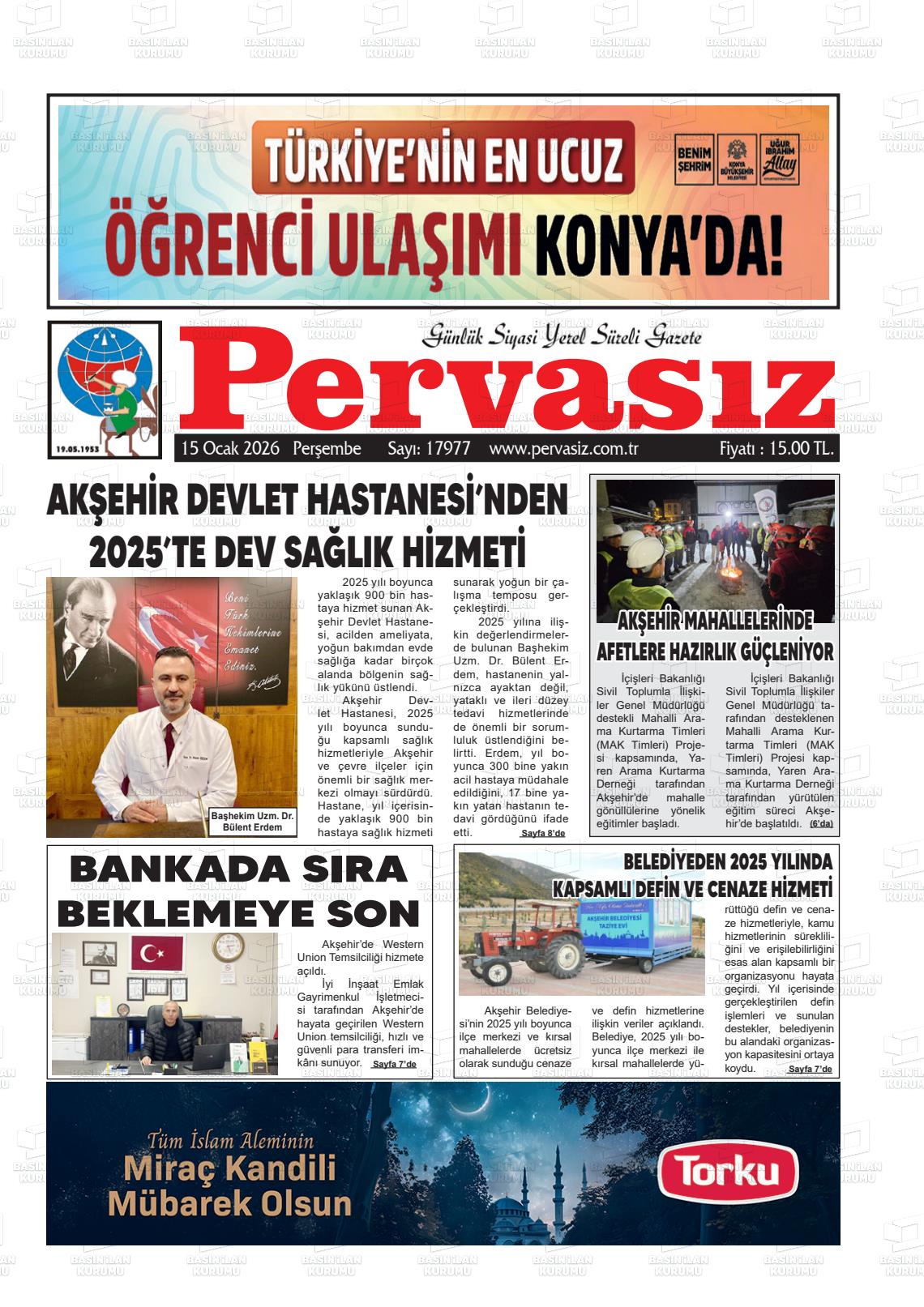 Konya Pervasiz 15.01.2026