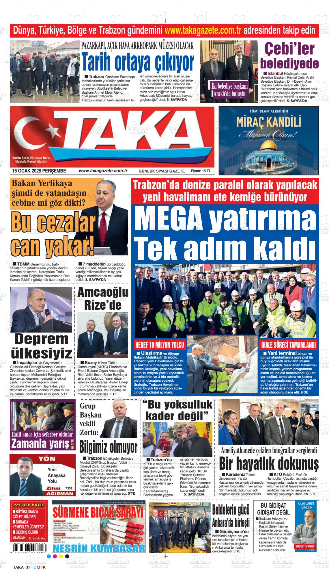 Trabzon Taka 15.01.2026