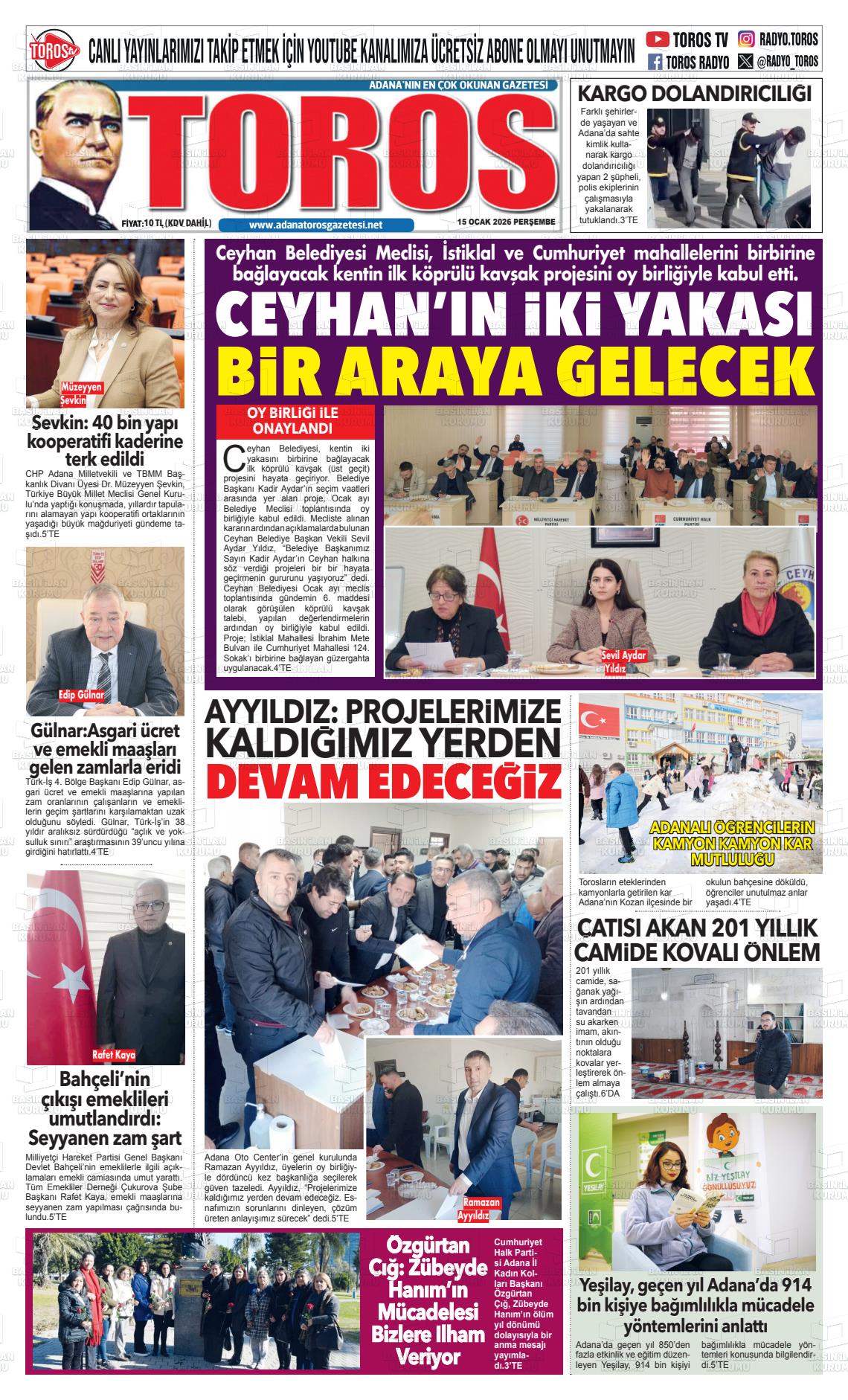 Antalya Toros 15.01.2026