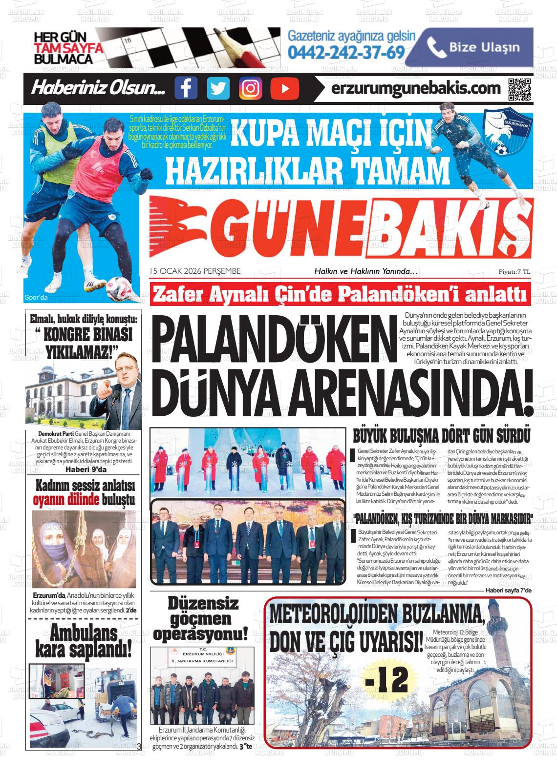 Erzurum Yenikusak 15.01.2026