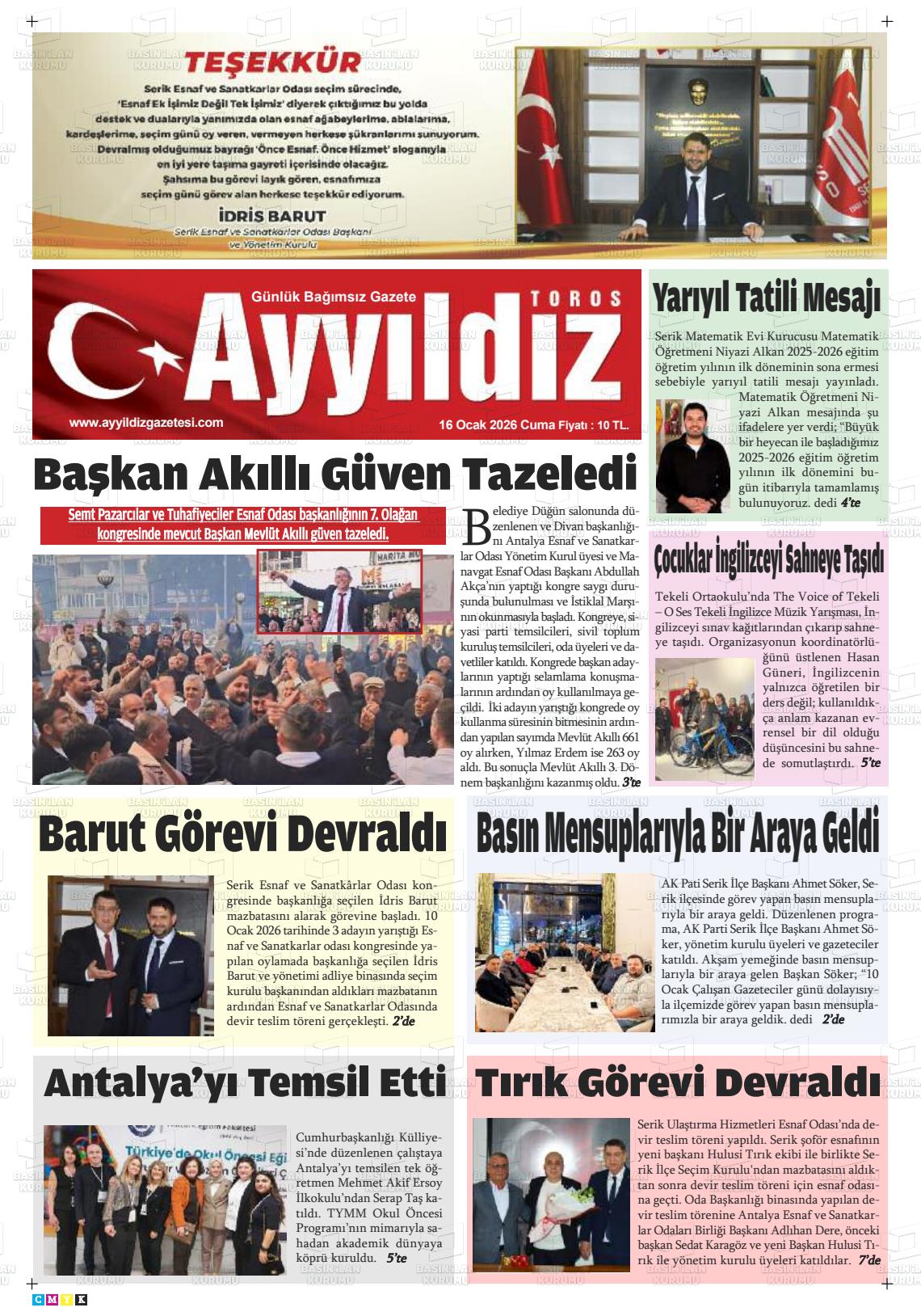 Antalya Ayyildiztoros 16.01.2026