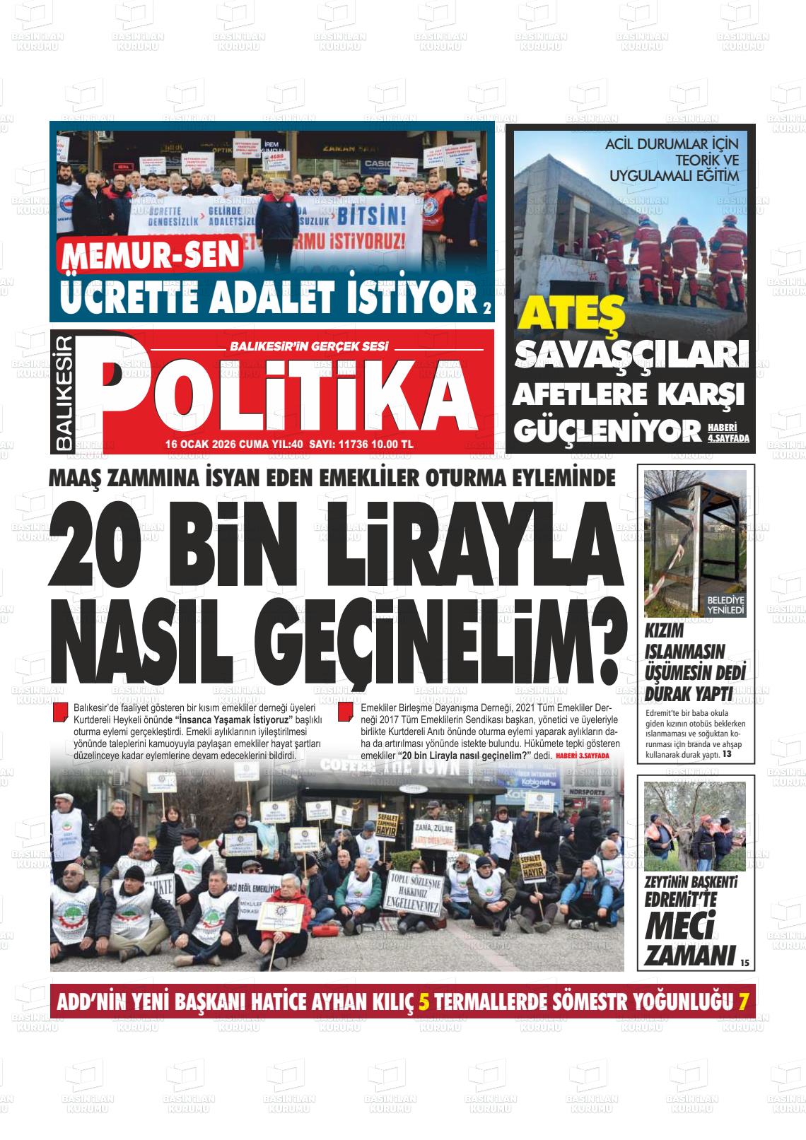Balikesir Politika 16.01.2026