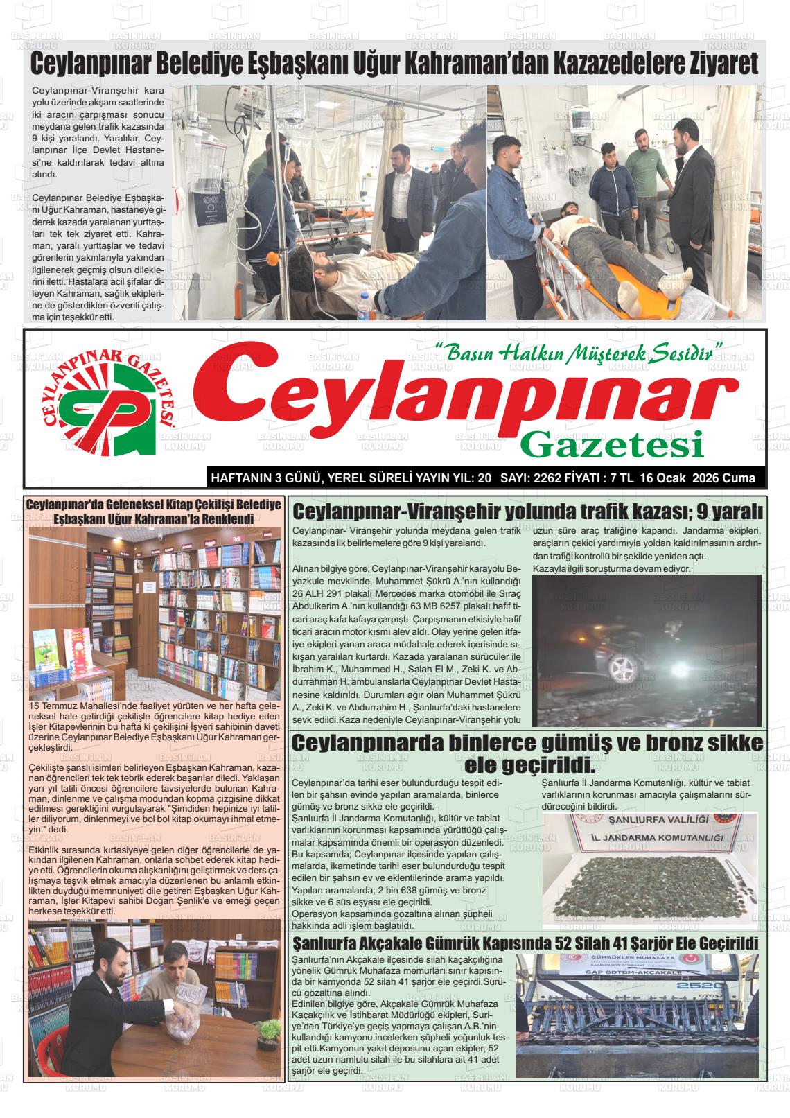 Sanliurfa Ceylanpinar 16.01.2026