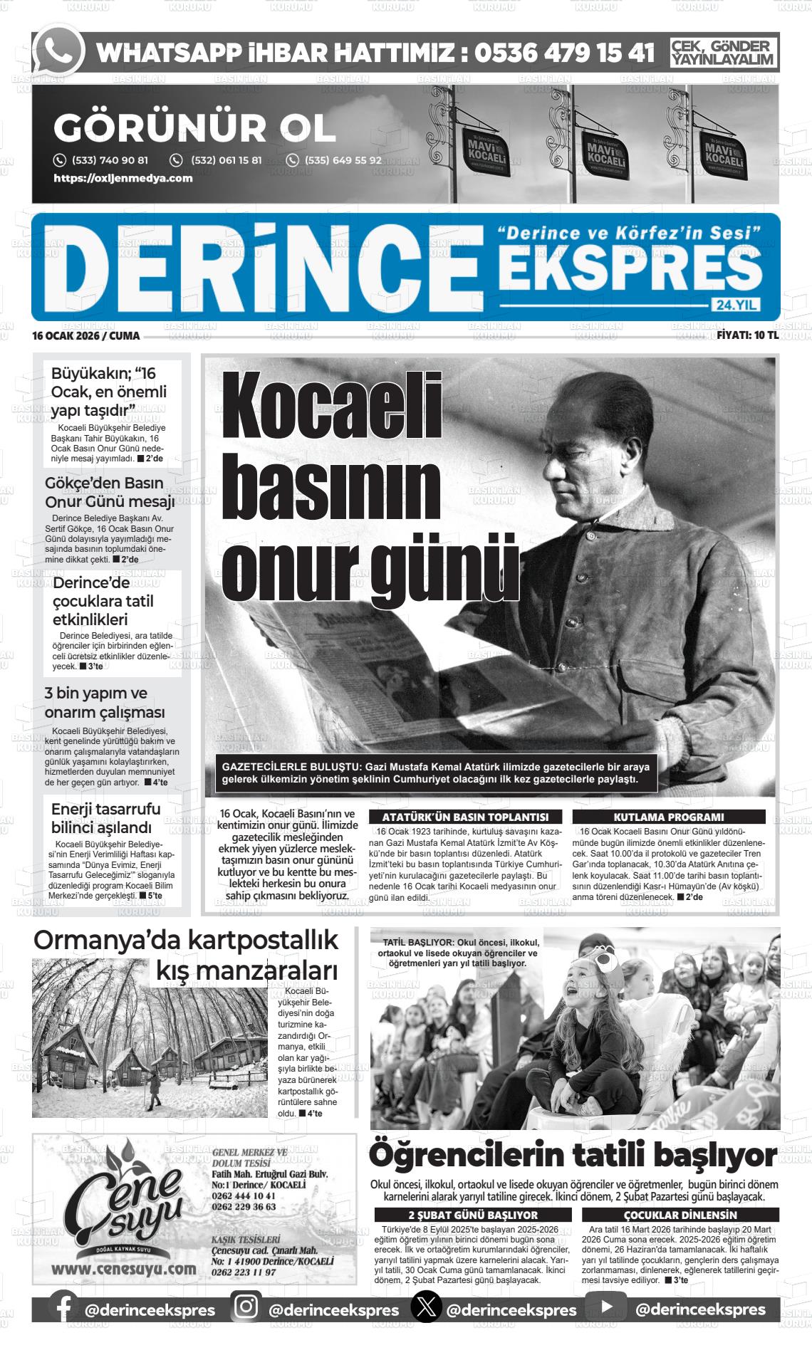 Kocaeli Derinceekspres 16.01.2026