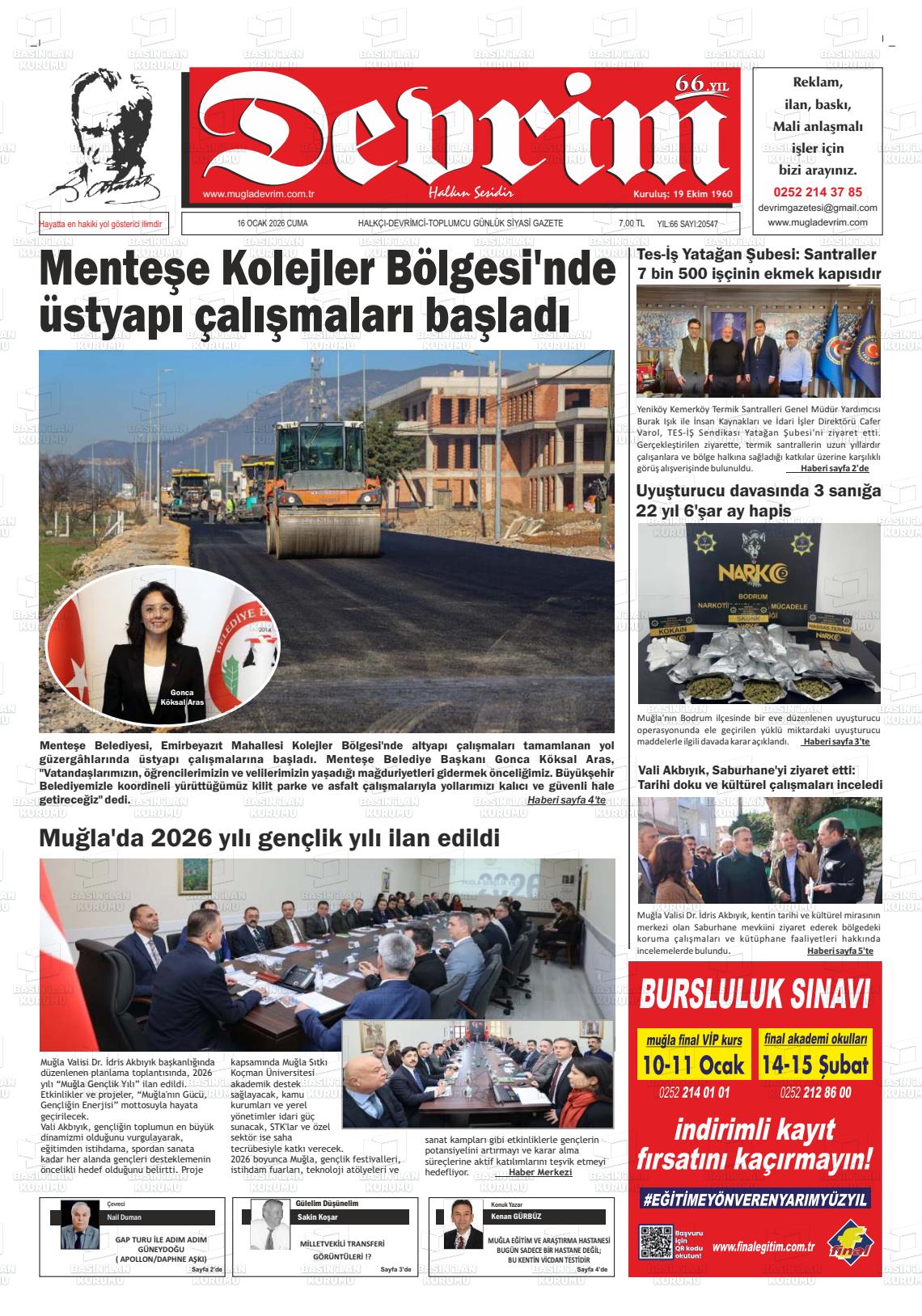 Tekirdag Devrim 16.01.2026