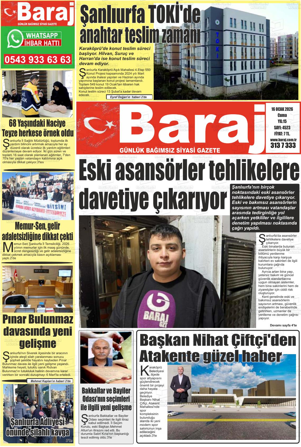 Sanliurfa Dundenbugunesafak 16.01.2026