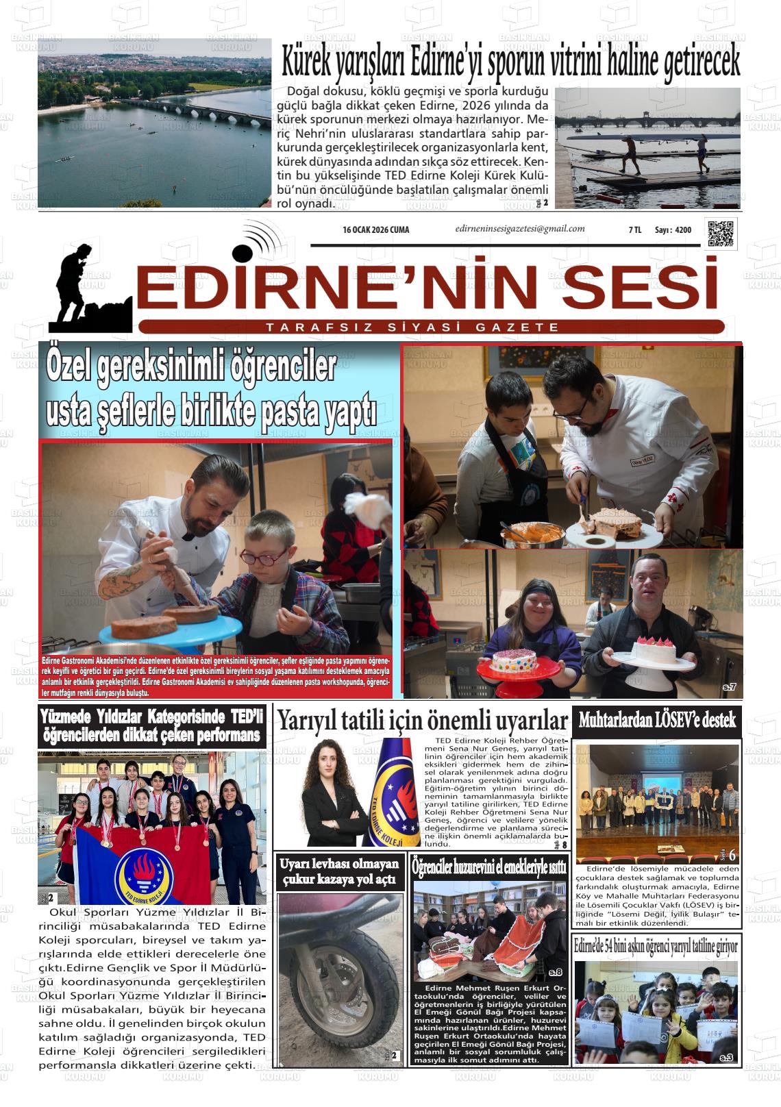 Edirne Star 16.01.2026