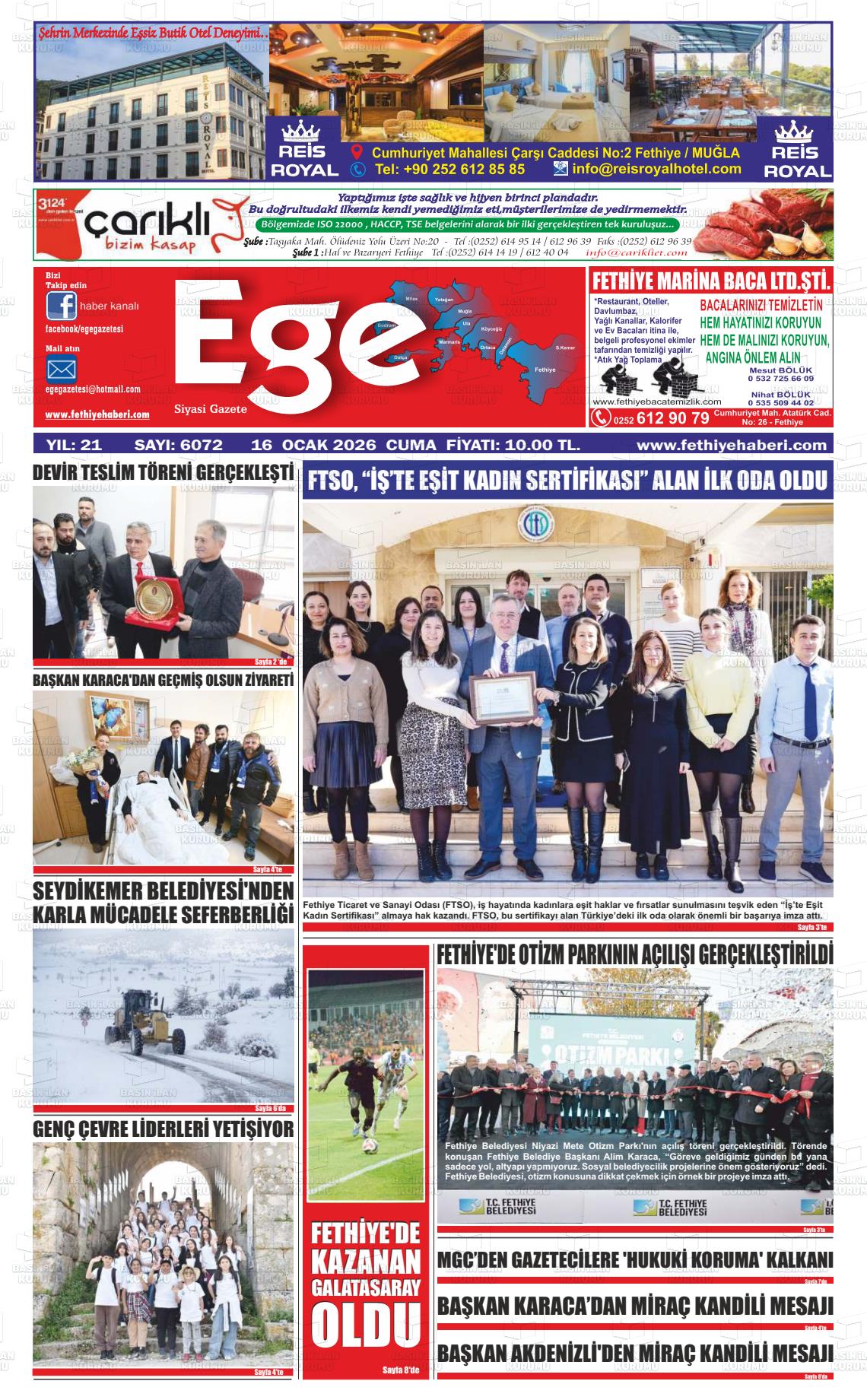 Mugla Egefethiye 16.01.2026