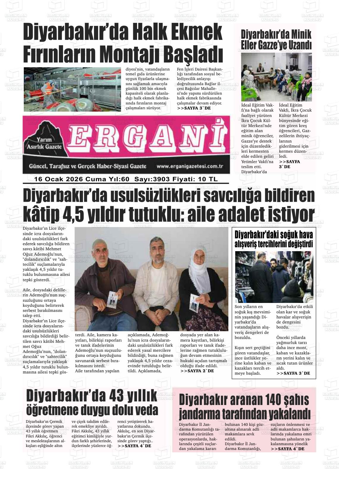 Diyarbakir Ergani 16.01.2026