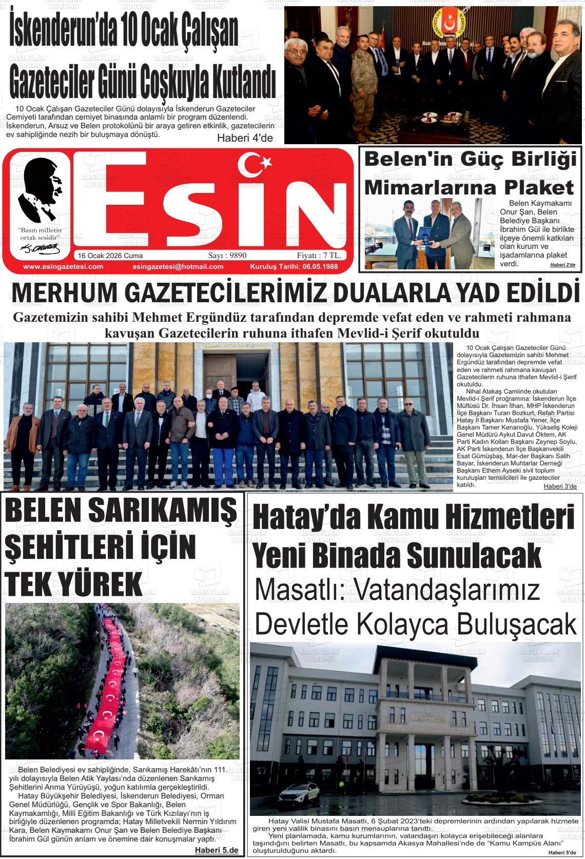 Hatay Esin 16.01.2026