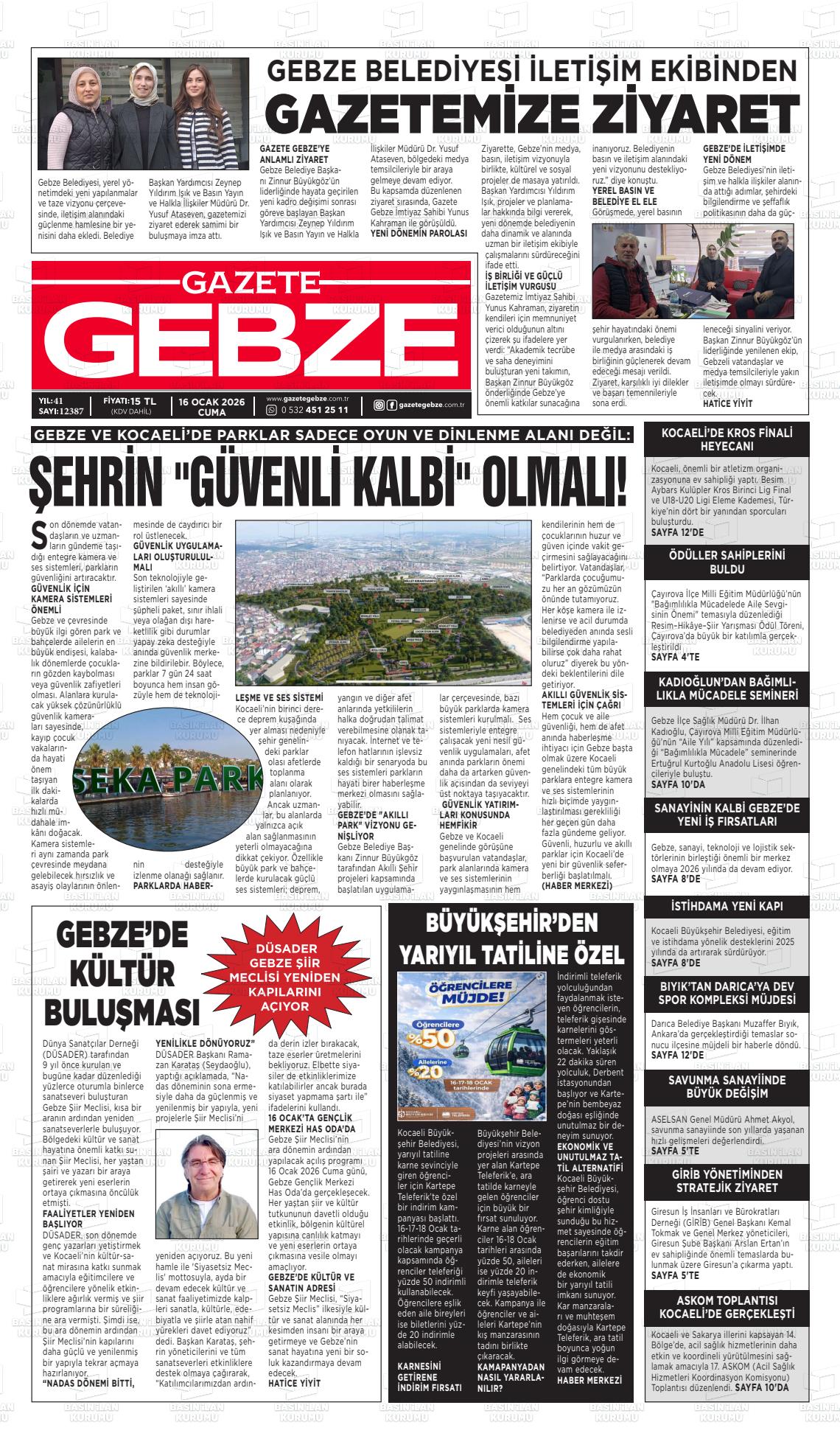 Kocaeli Gebze 16.01.2026