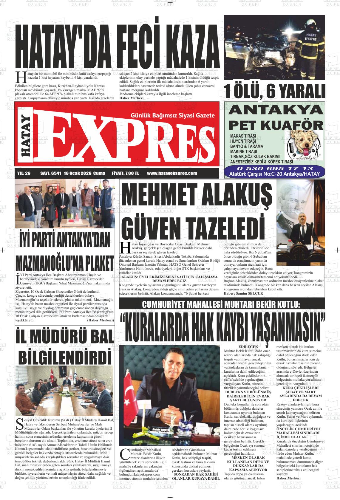 Hatay Expres 16.01.2026