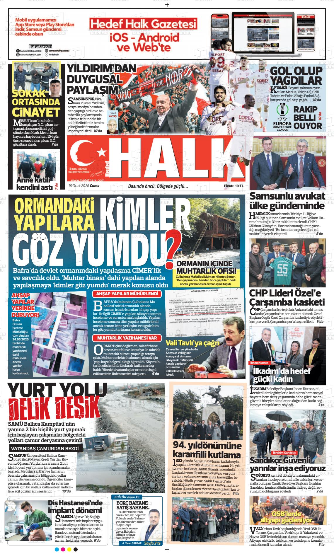 Samsun Hedefhalk 16.01.2026