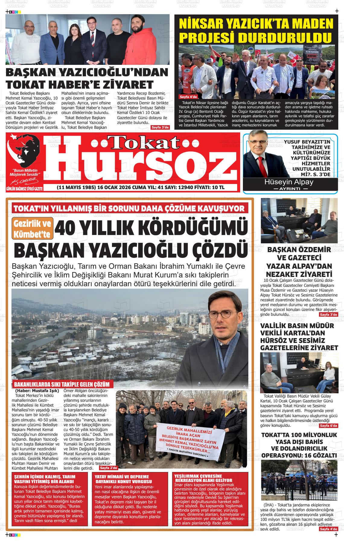 Tokat Hursoz 16.01.2026