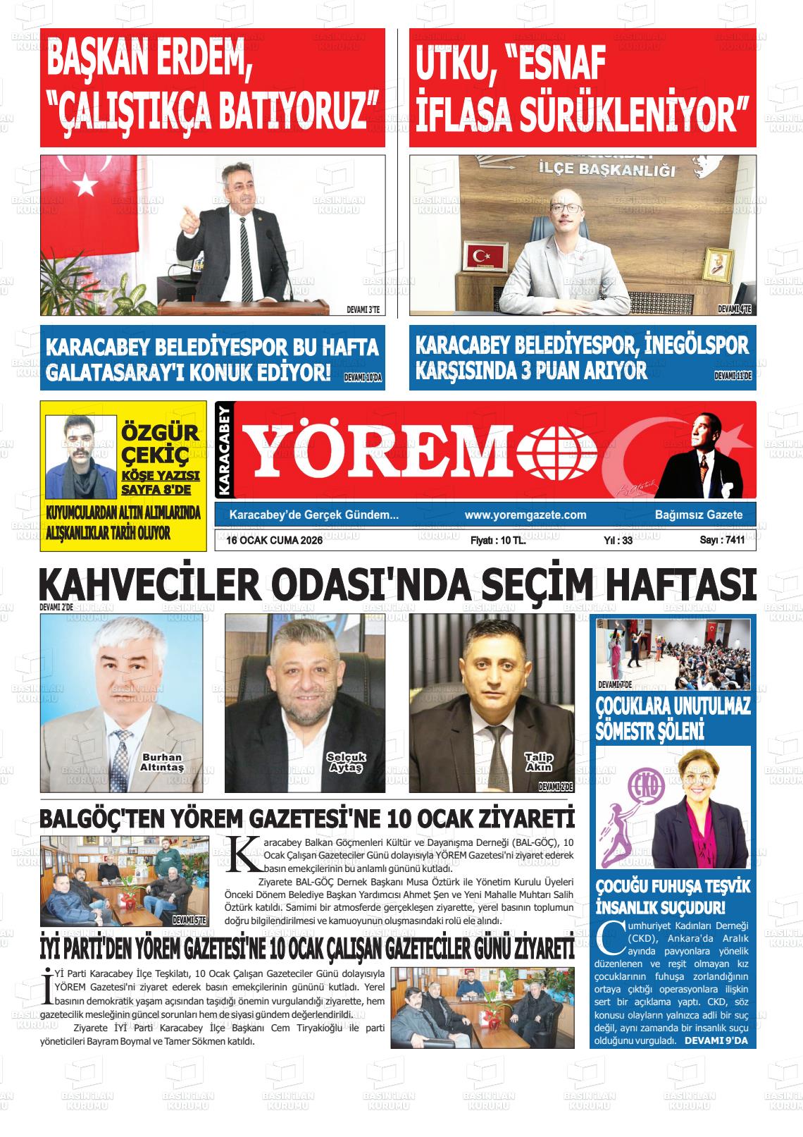 Bursa Karacabeyyorem 16.01.2026