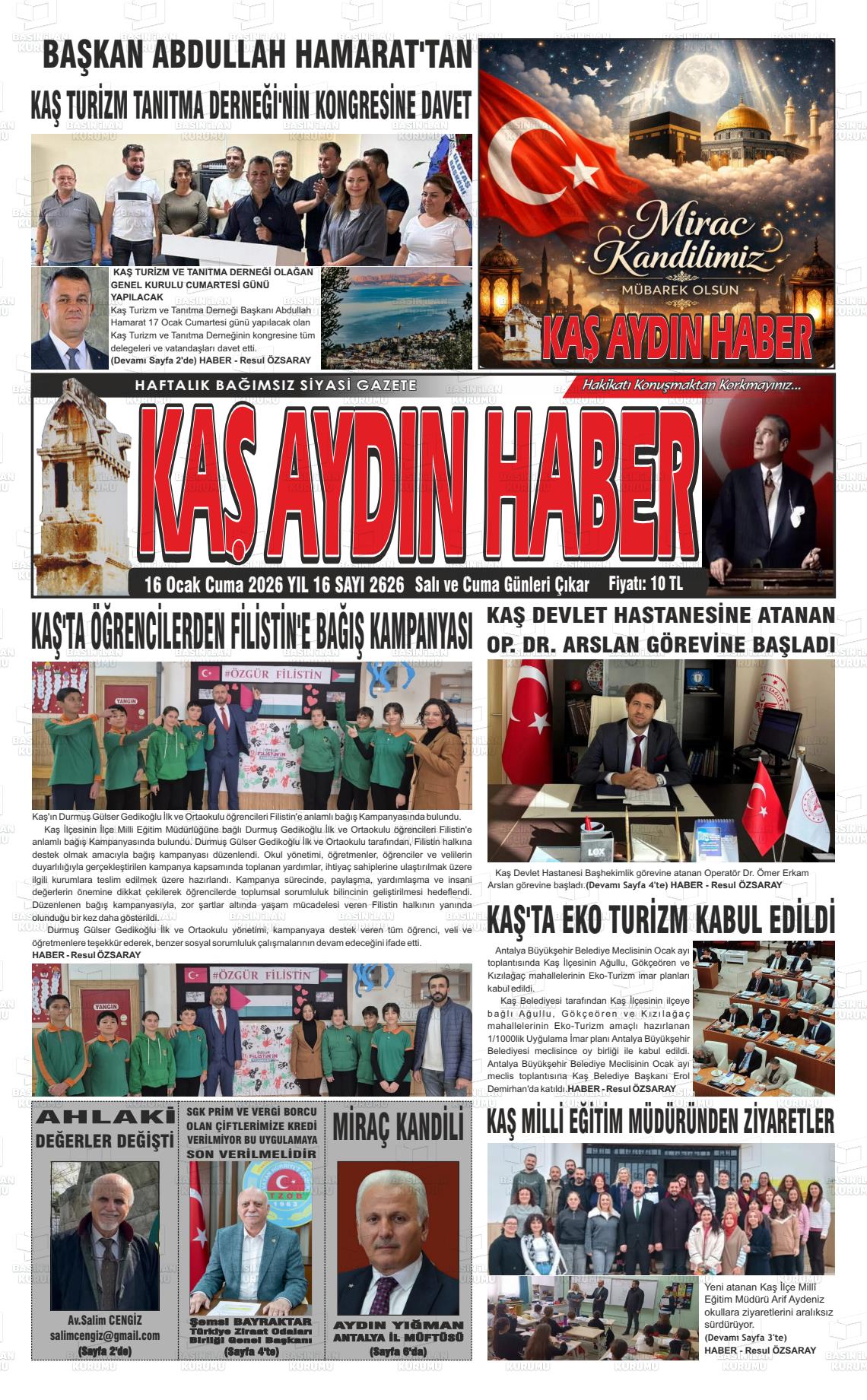 Antalya Kasaydinheber 16.01.2026