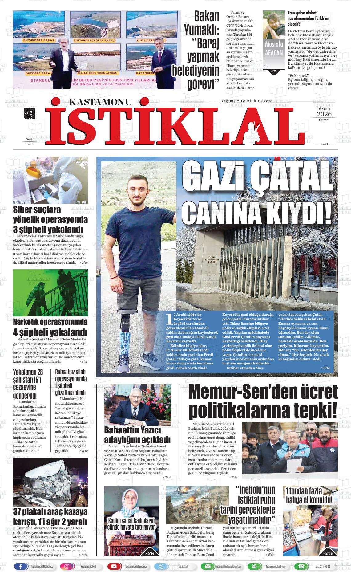 Kastamonu 16.01.2026