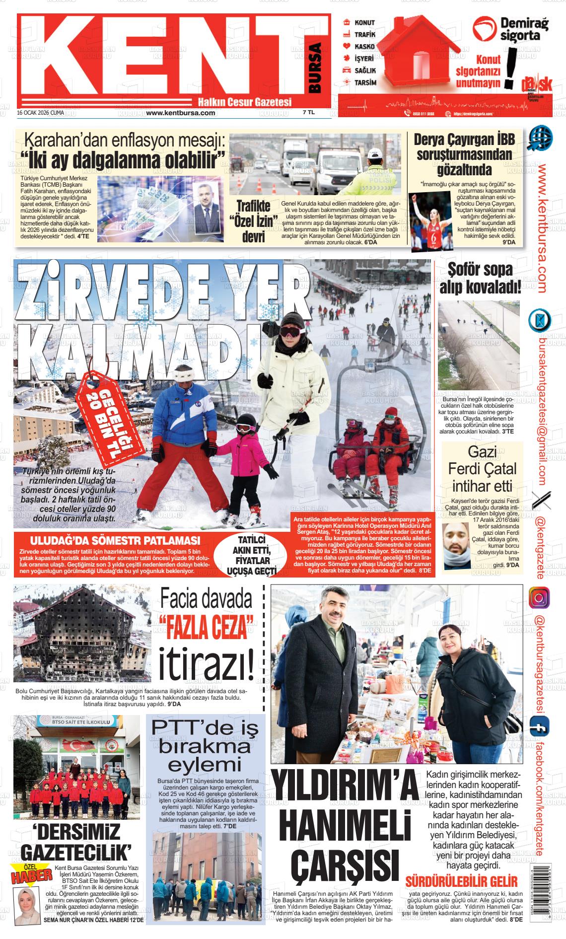 Bursa Kent 16.01.2026