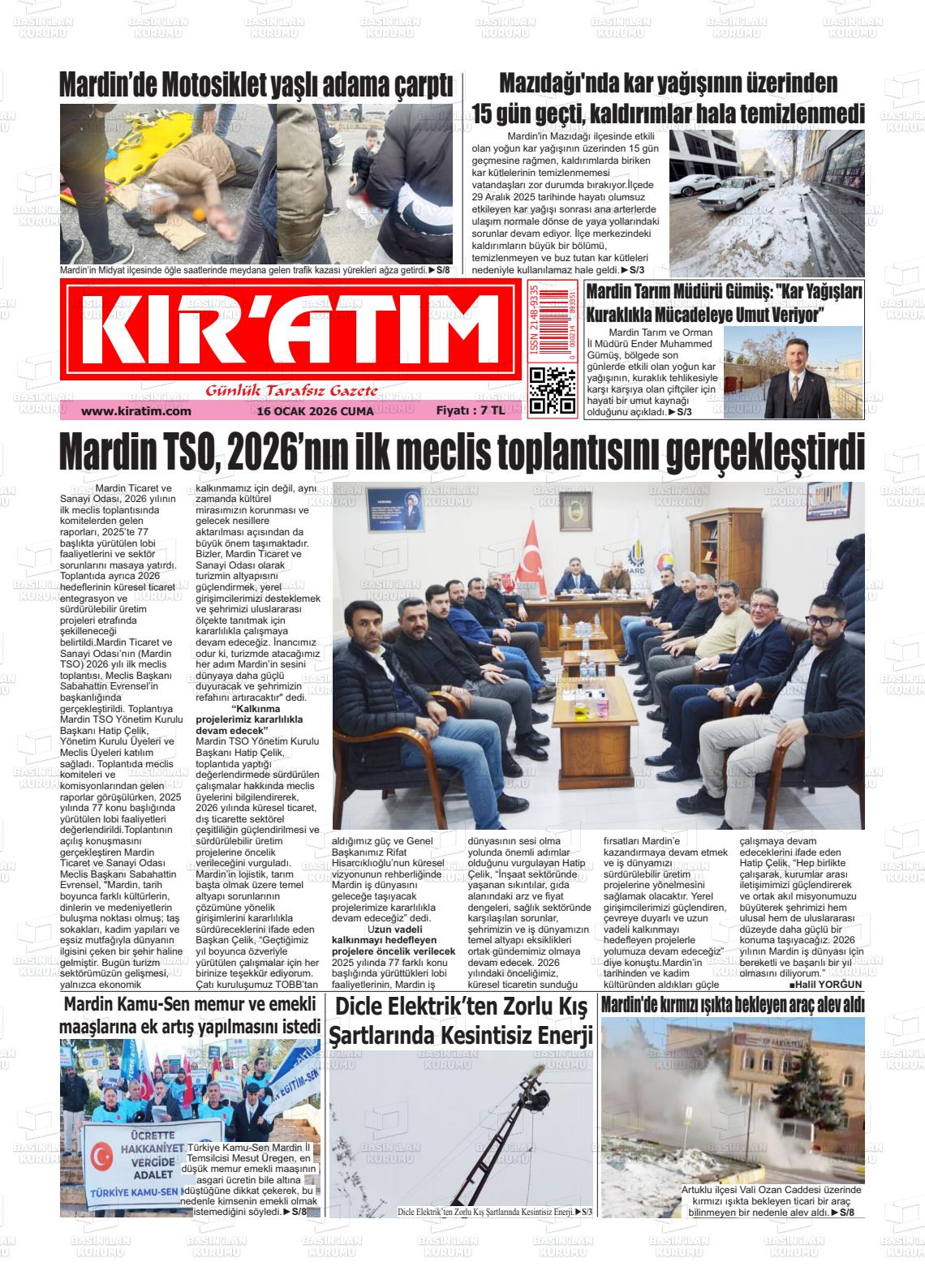 Mardin Kiratim 16.01.2026