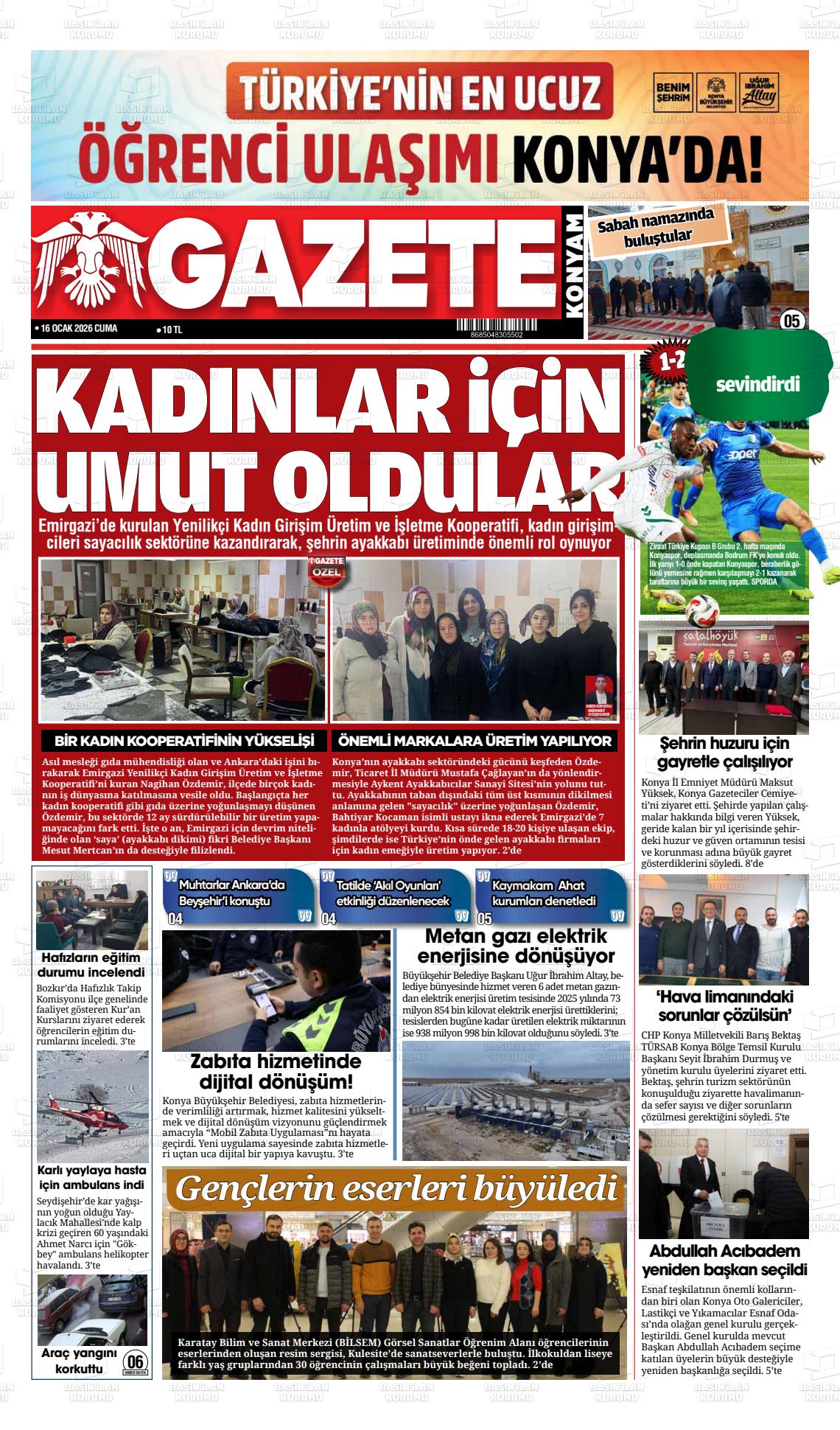 Konya Yenigun 16.01.2026