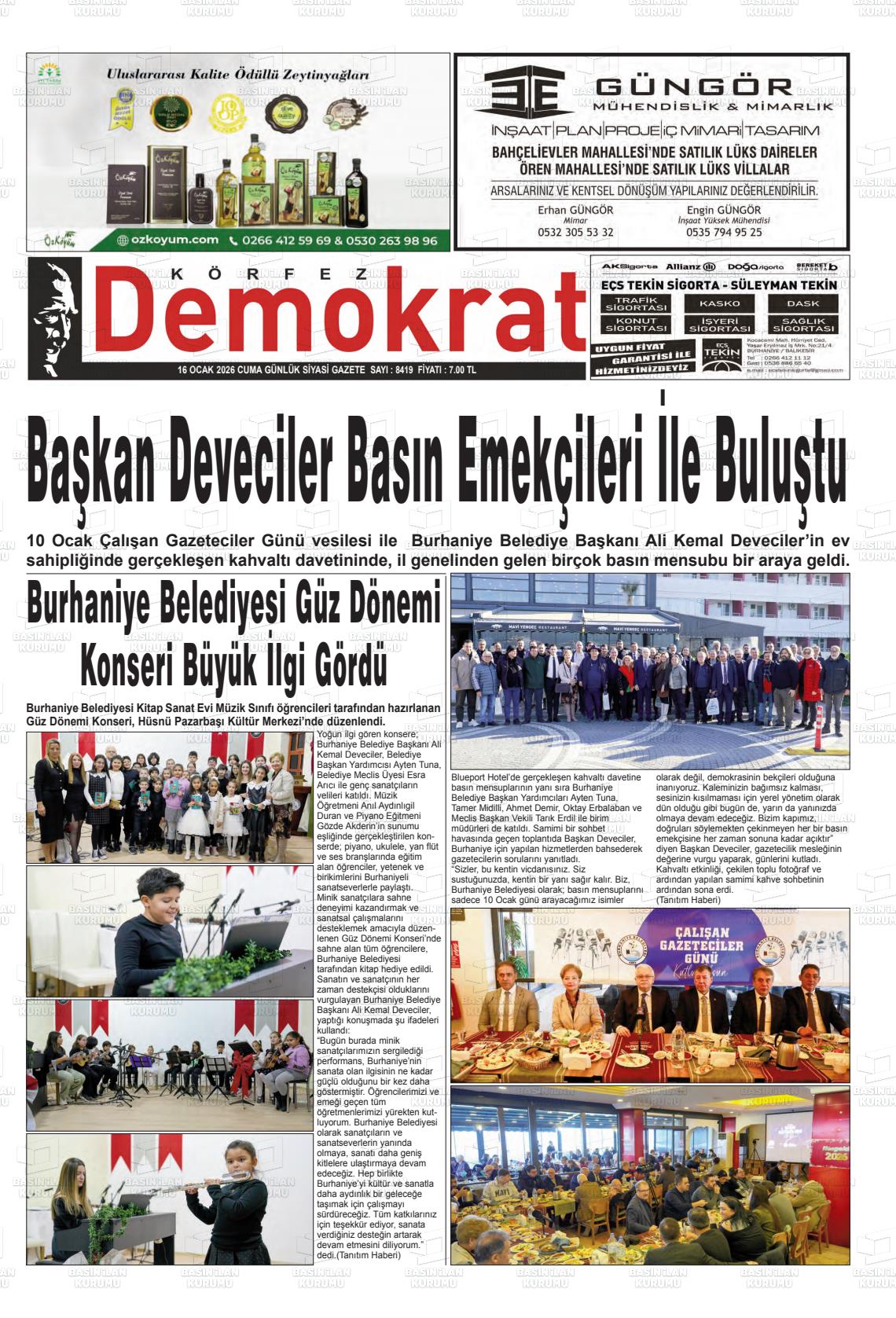 Balikesir Korfezdemokrat 16.01.2026