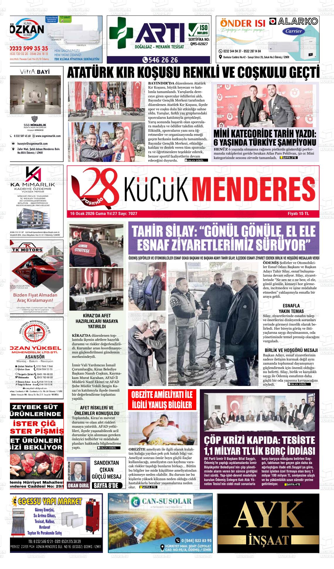 Izmir Kucukmenderes 16.01.2026