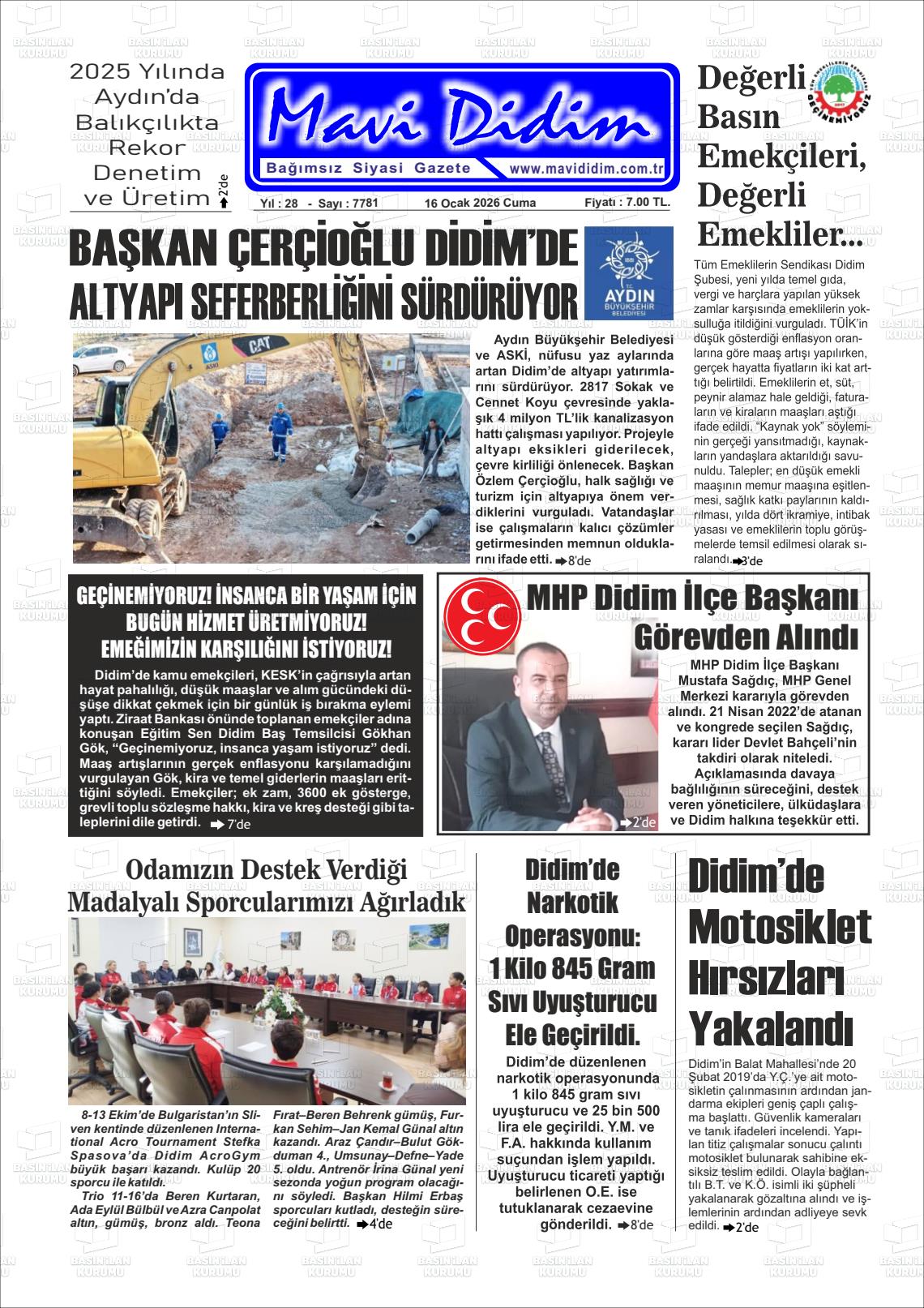 Aydin Mavididim 16.01.2026