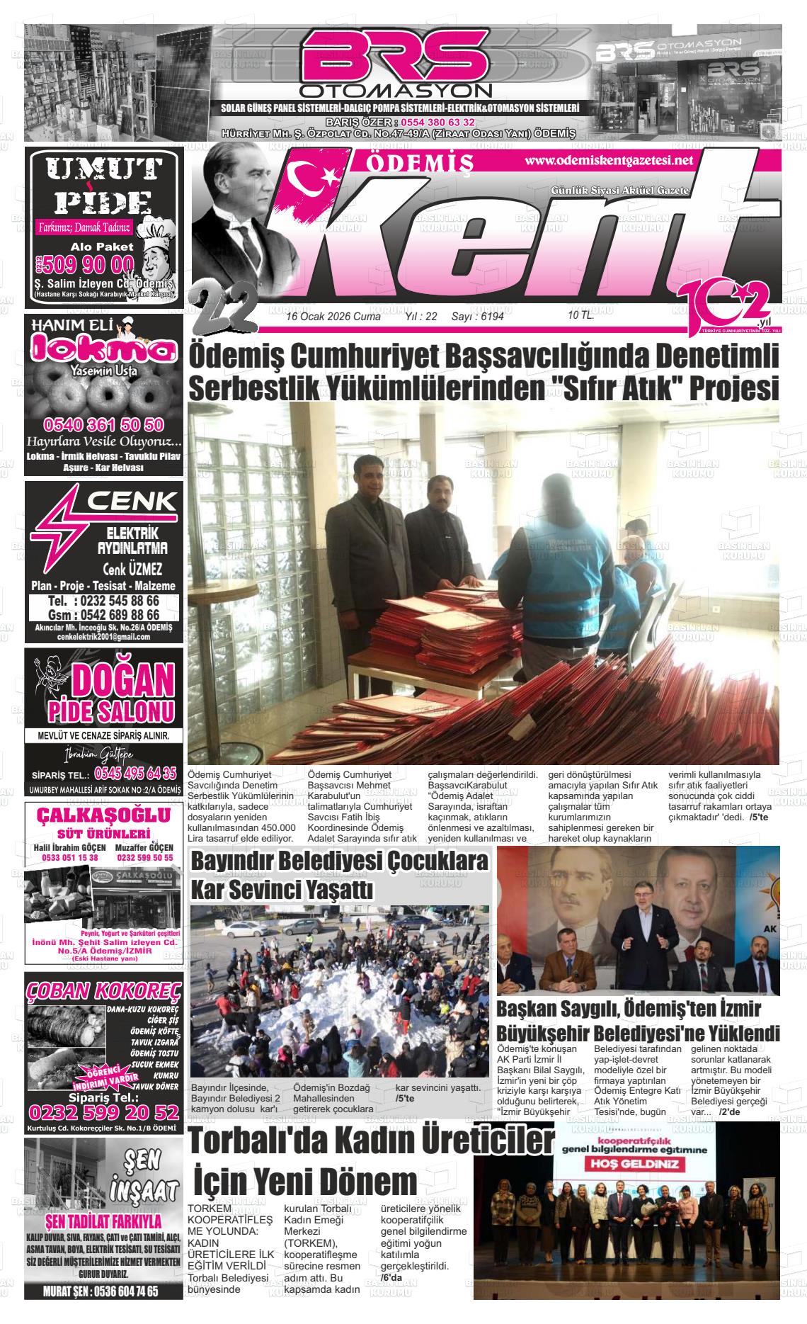 Izmir Odemiskent 16.01.2026