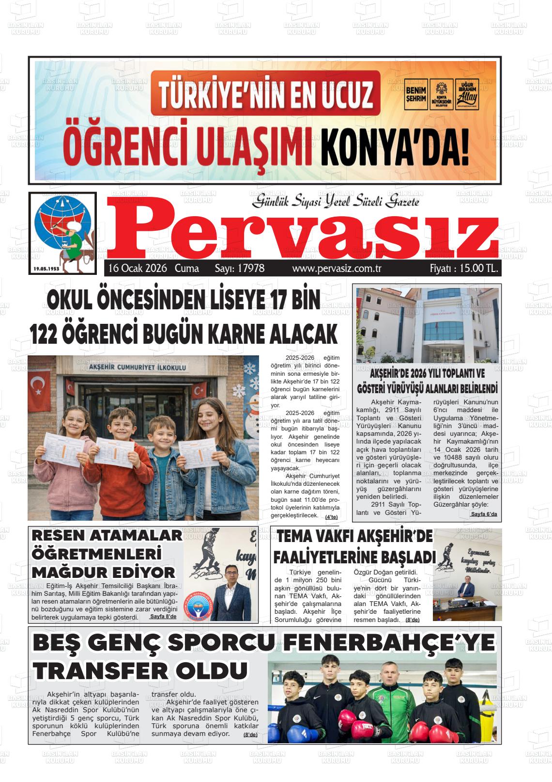 Konya Pervasiz 16.01.2026