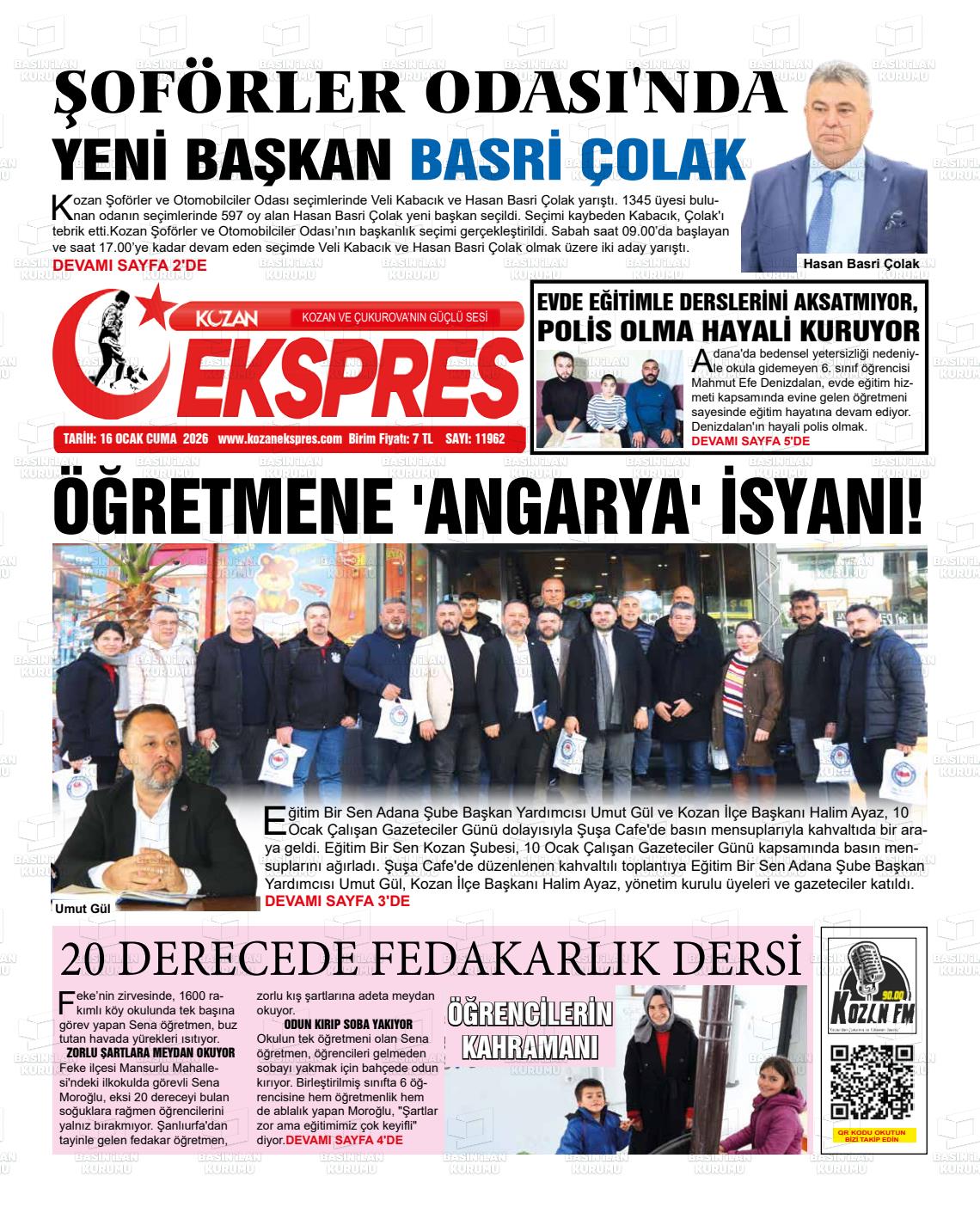 Adana Yenihursoz 16.01.2026