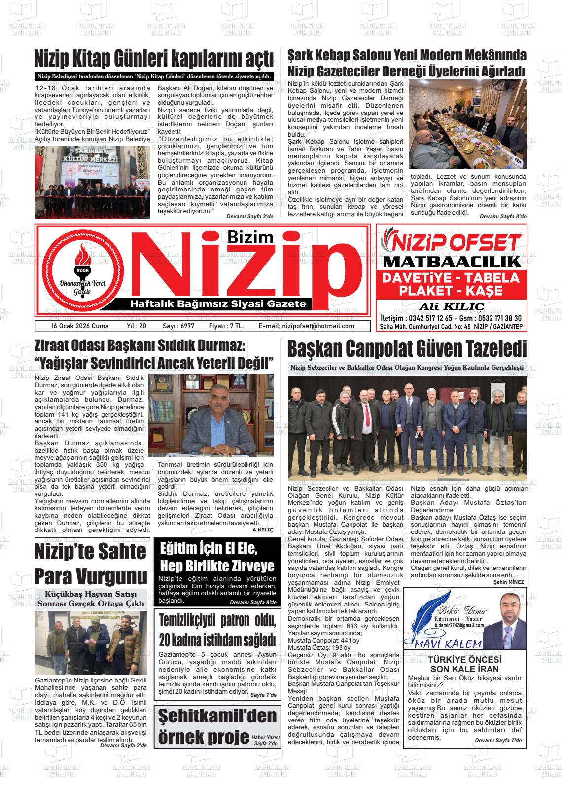 Gaziantep Yesilnizip 16.01.2026