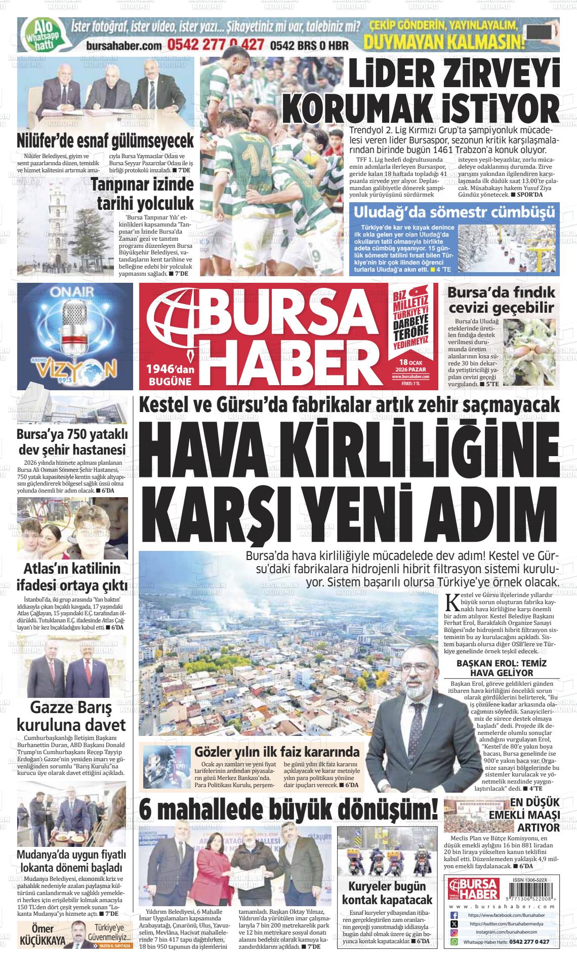 Bursa Haber 18.01.2026