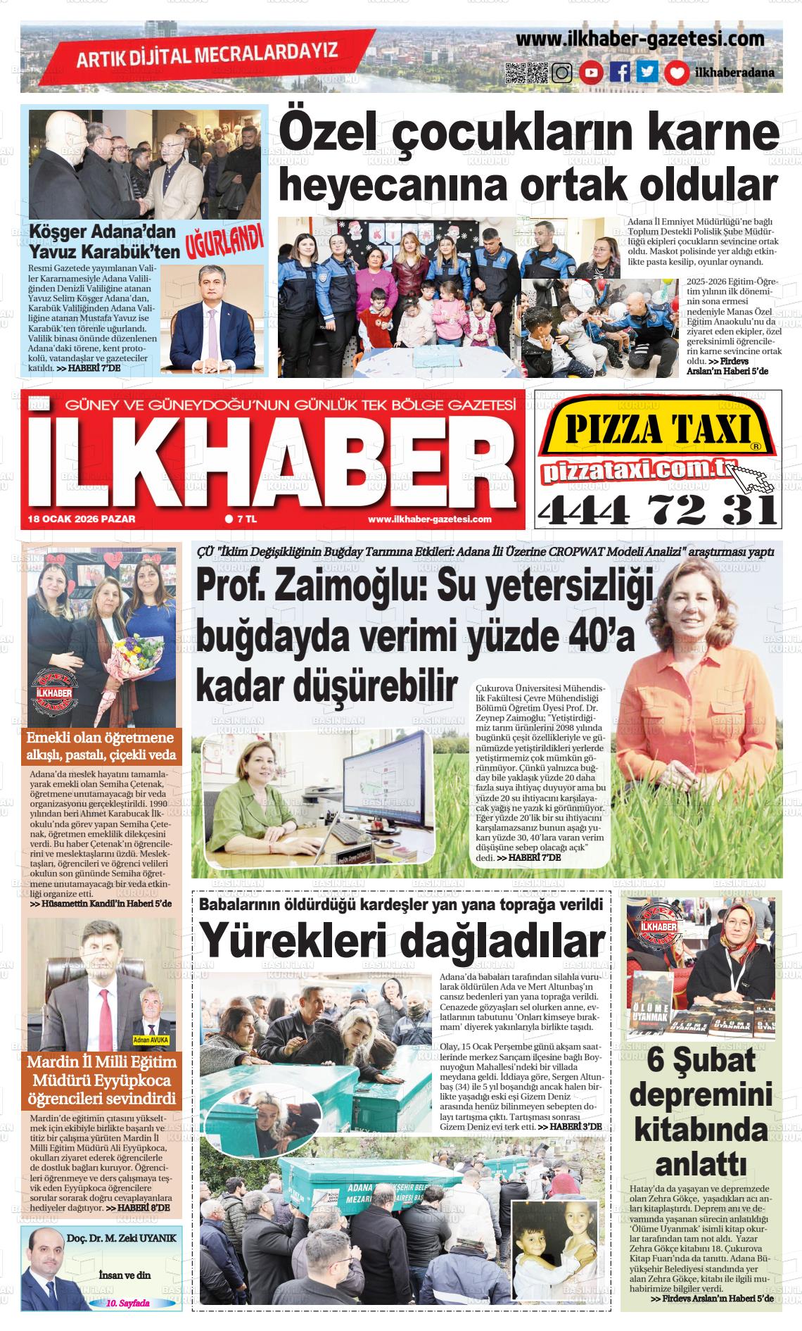 Adana Ilkhaber 18.01.2026
