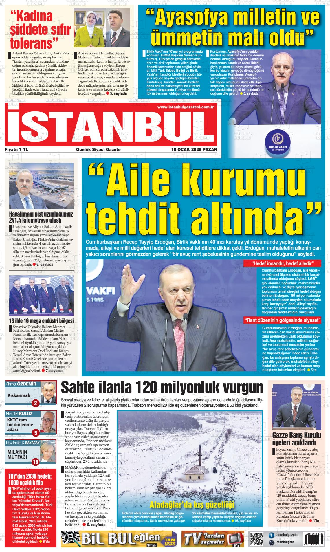 Istanbul 18.01.2026