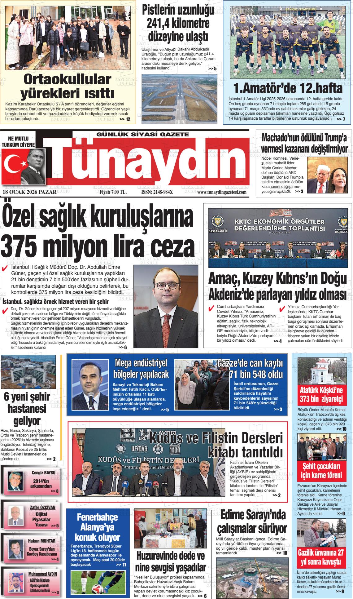 Istanbul Tunaydin 18.01.2026