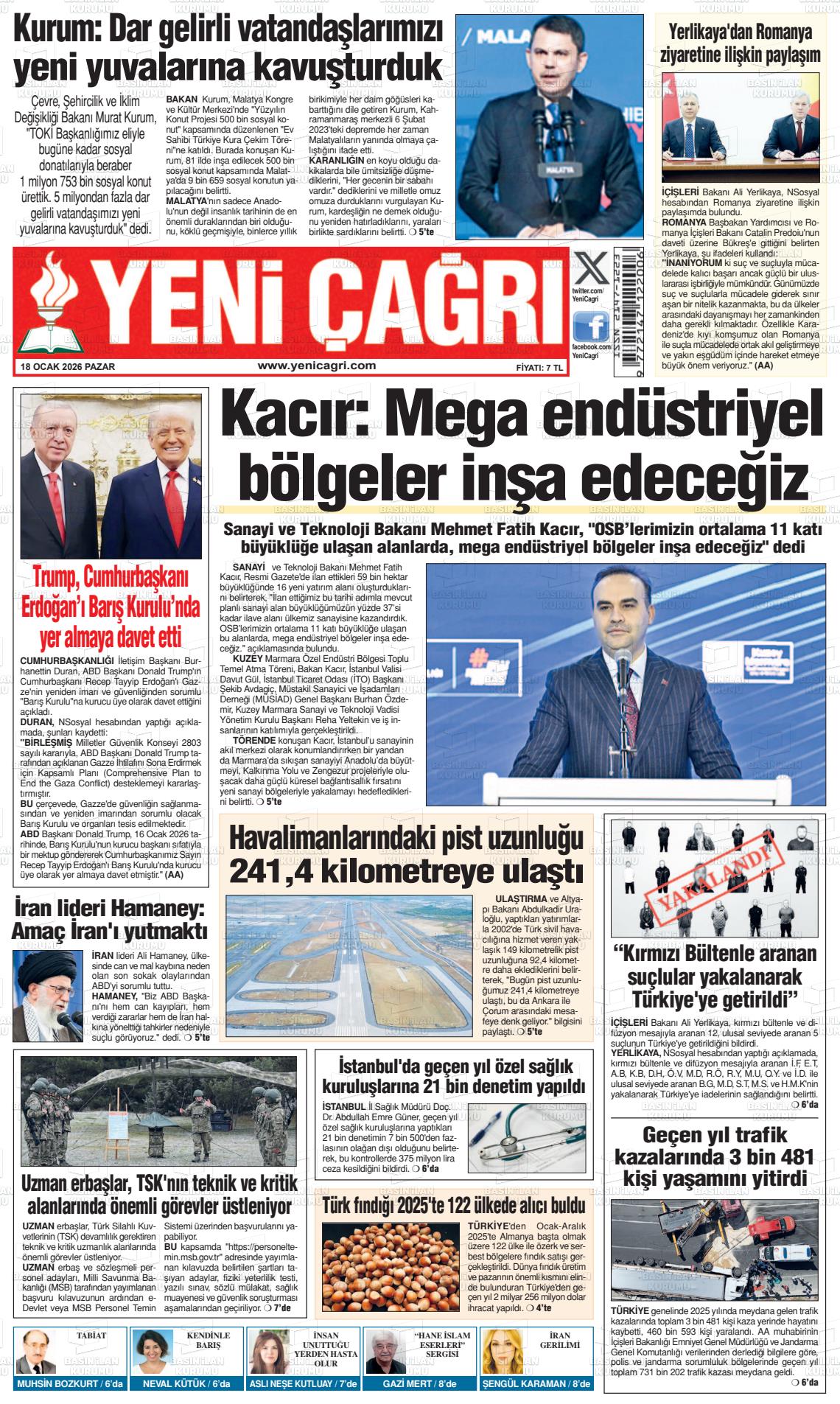 Istanbul Yenicagri 18.01.2026