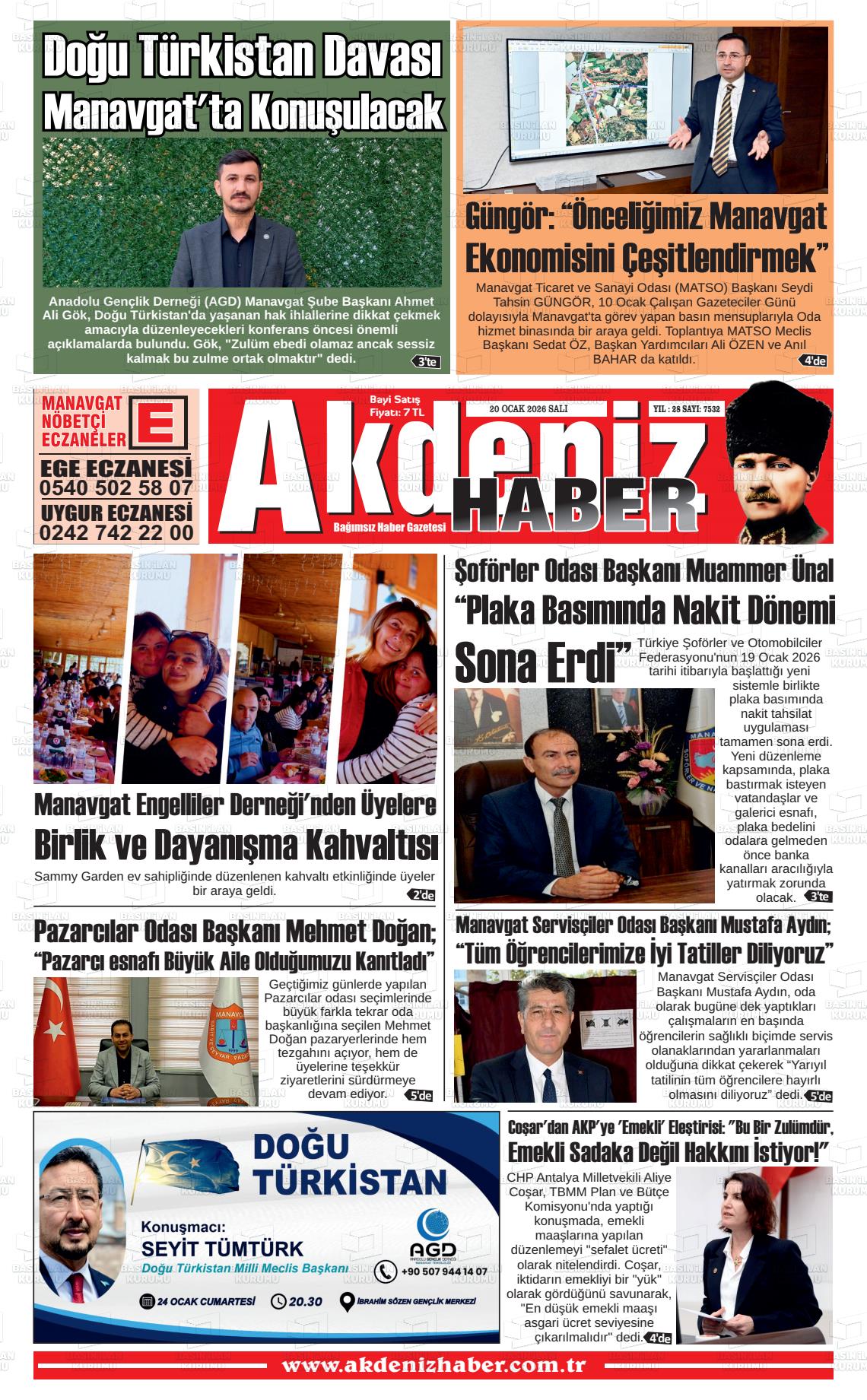 Antalya Akdenizhaber 20.01.2026