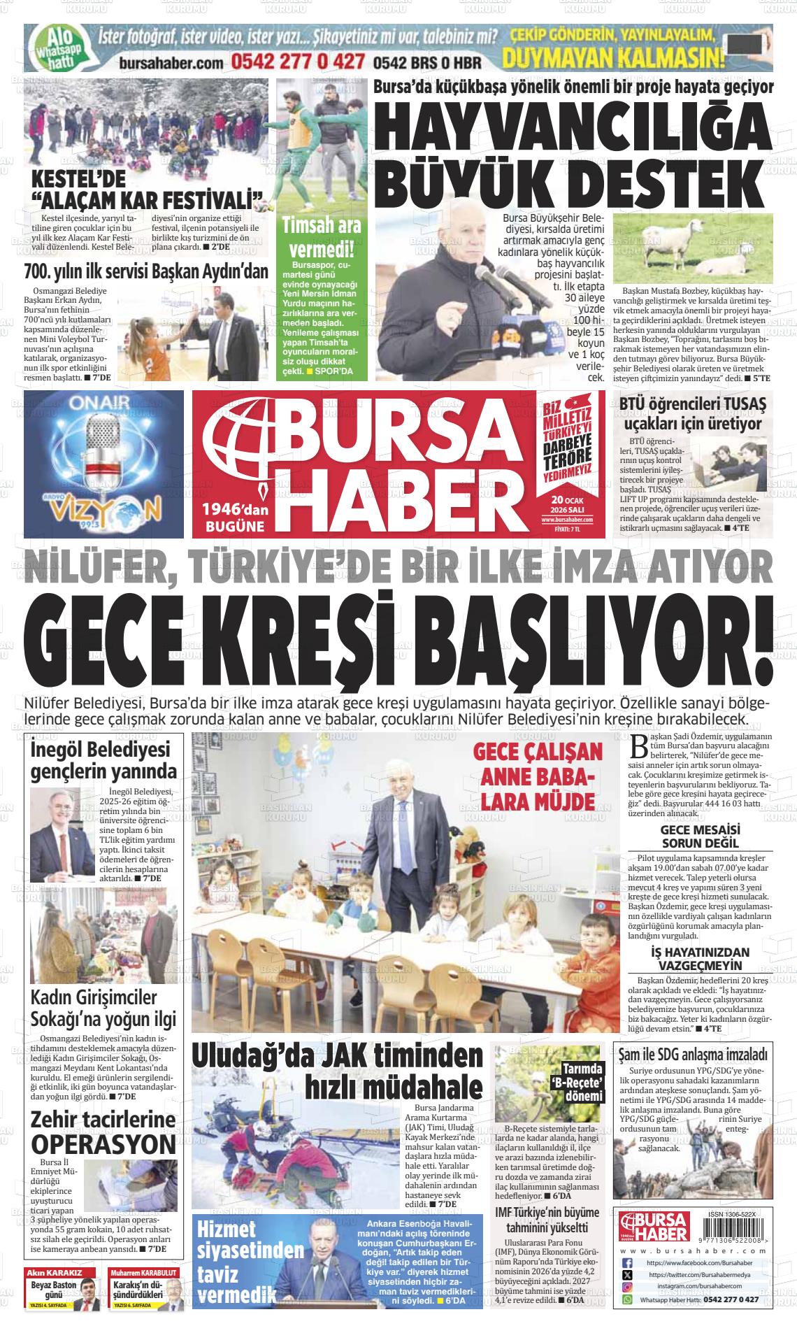 Bursa Haber 20.01.2026