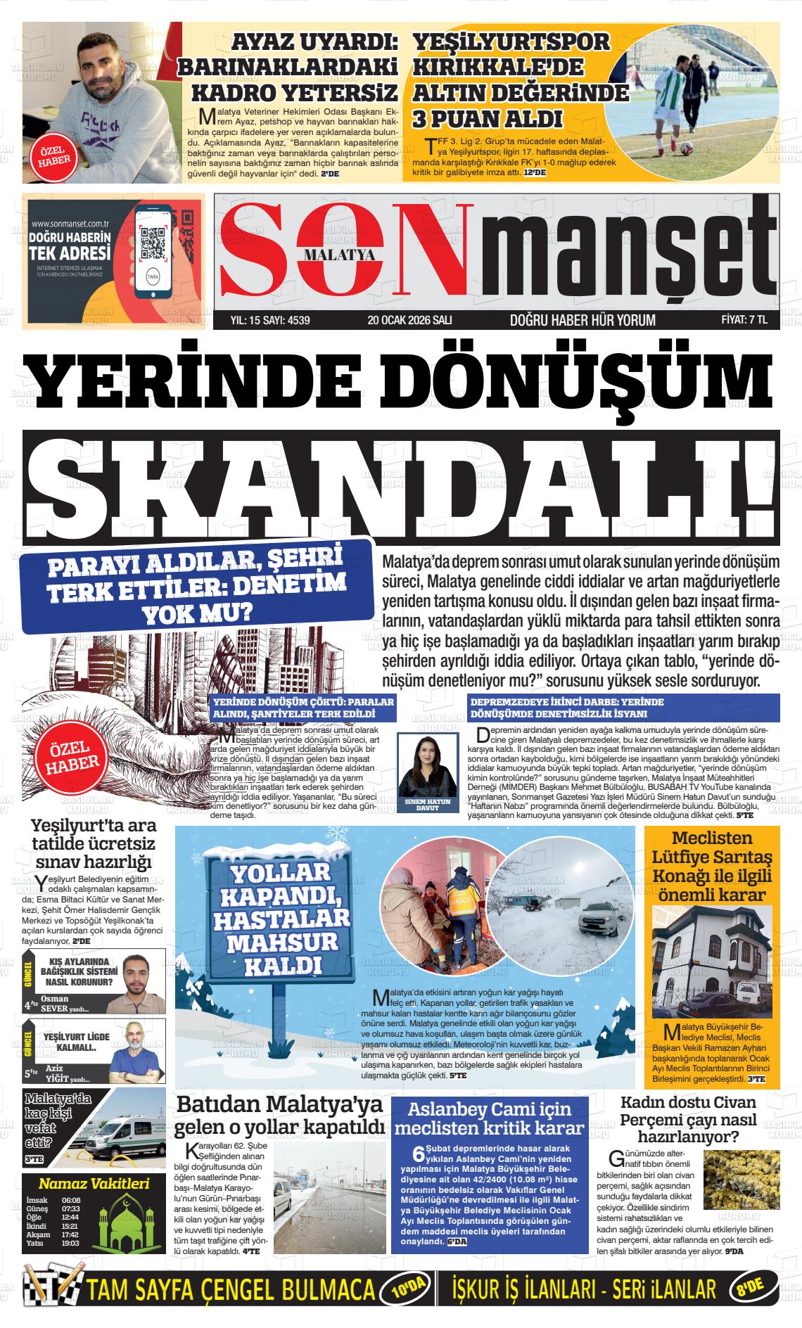 Malatya Busabah 20.01.2026