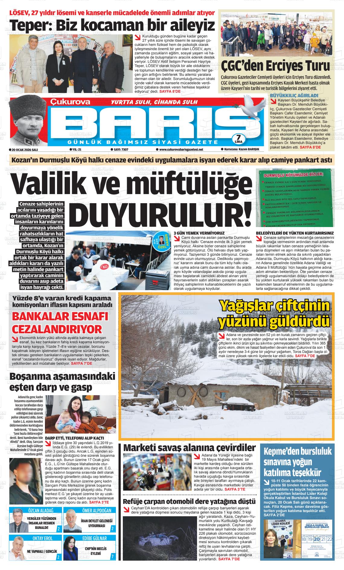 Adana Cukurovabaris 20.01.2026