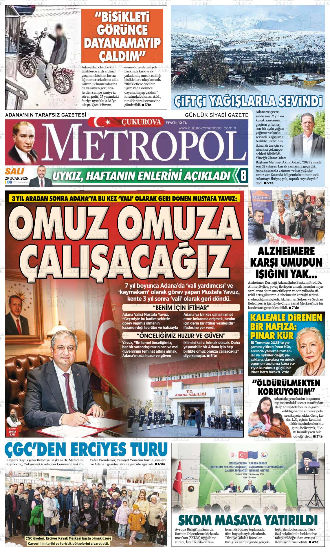Adana Cukurovametropol 20.01.2026