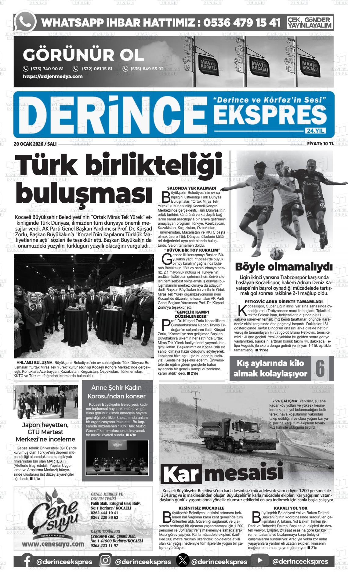 Kocaeli Derinceekspres 20.01.2026