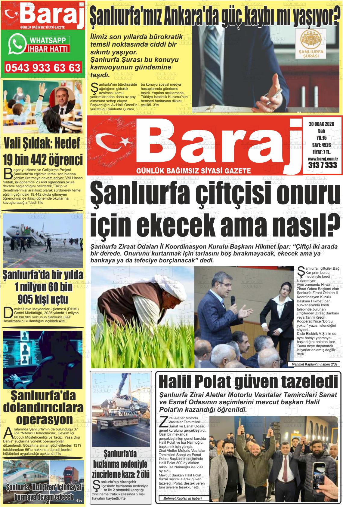 Sanliurfa Dundenbugunesafak 20.01.2026