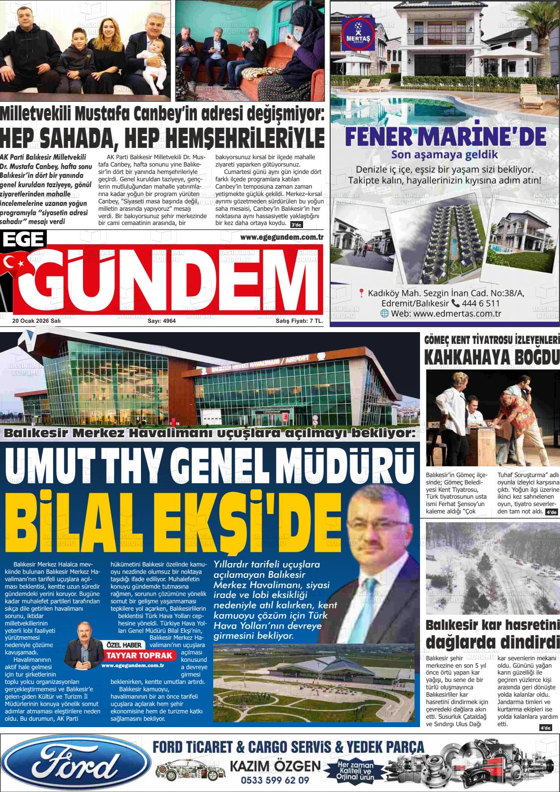 Balikesir Egegundem 20.01.2026