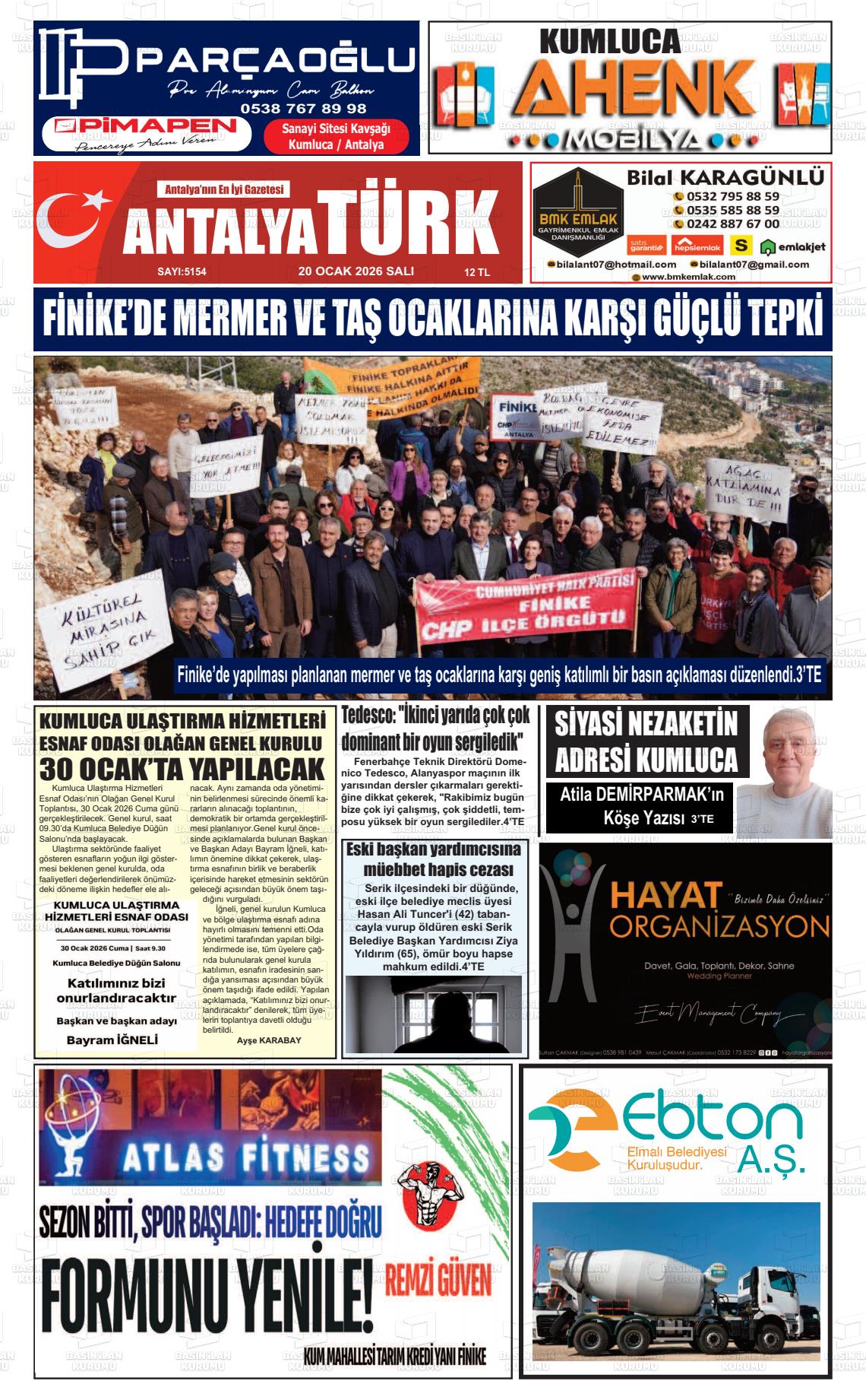 Antalya Finikea 20.01.2026