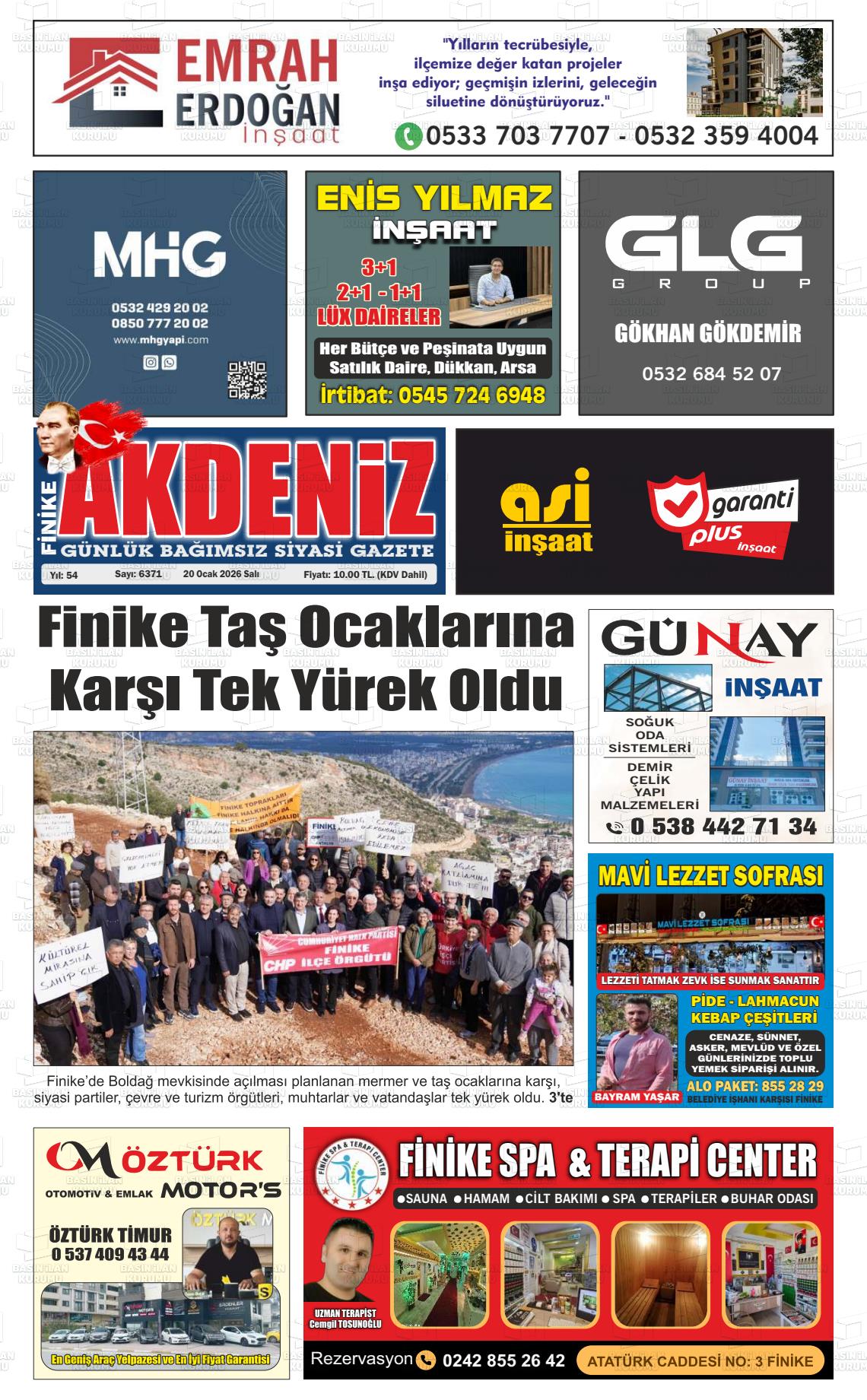 Antalya Finikeakdeniz 20.01.2026