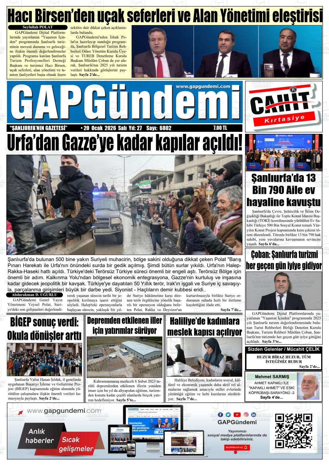 Sanliurfa Gapgundemi 20.01.2026