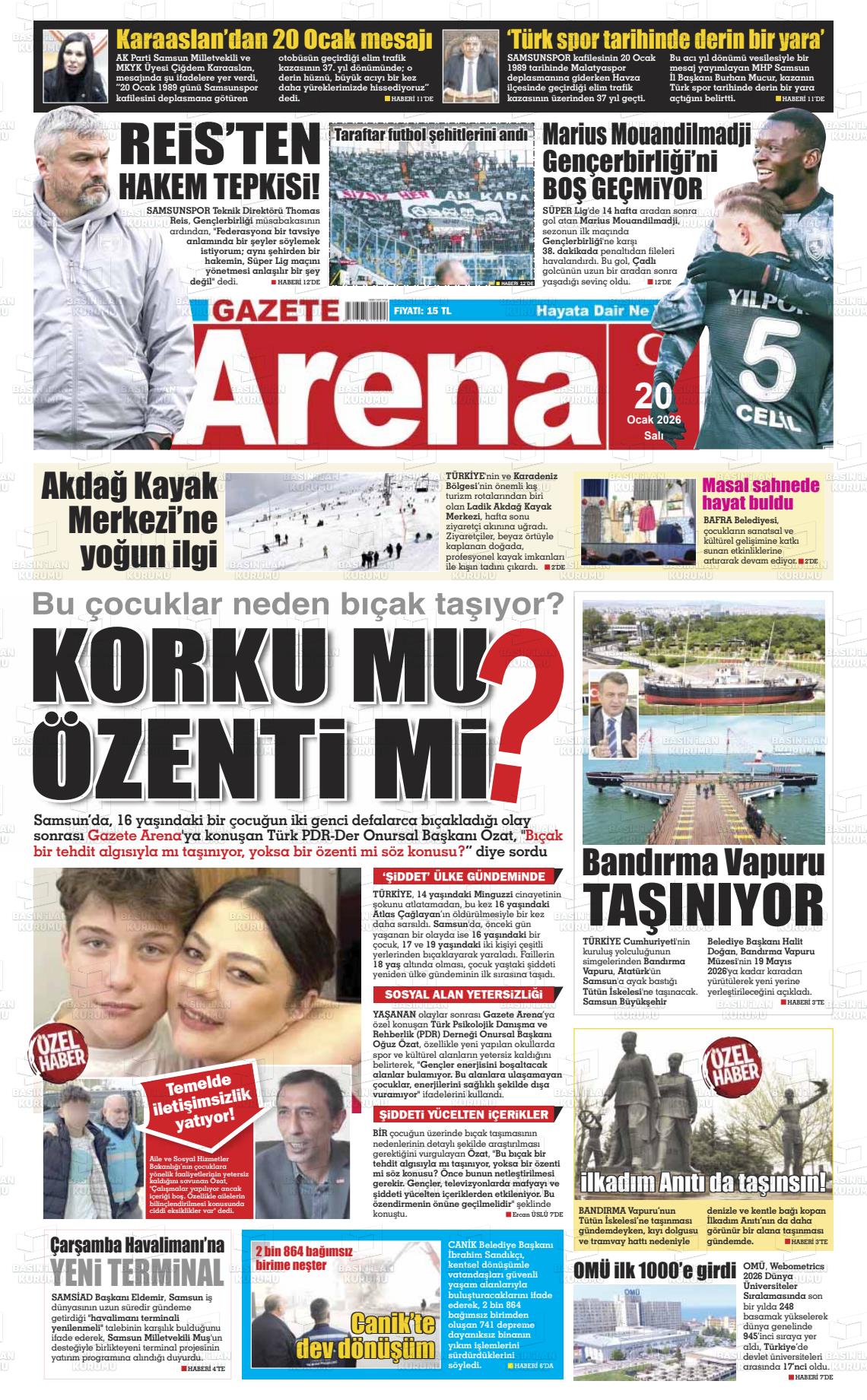 Samsun Gazetearena 20.01.2026